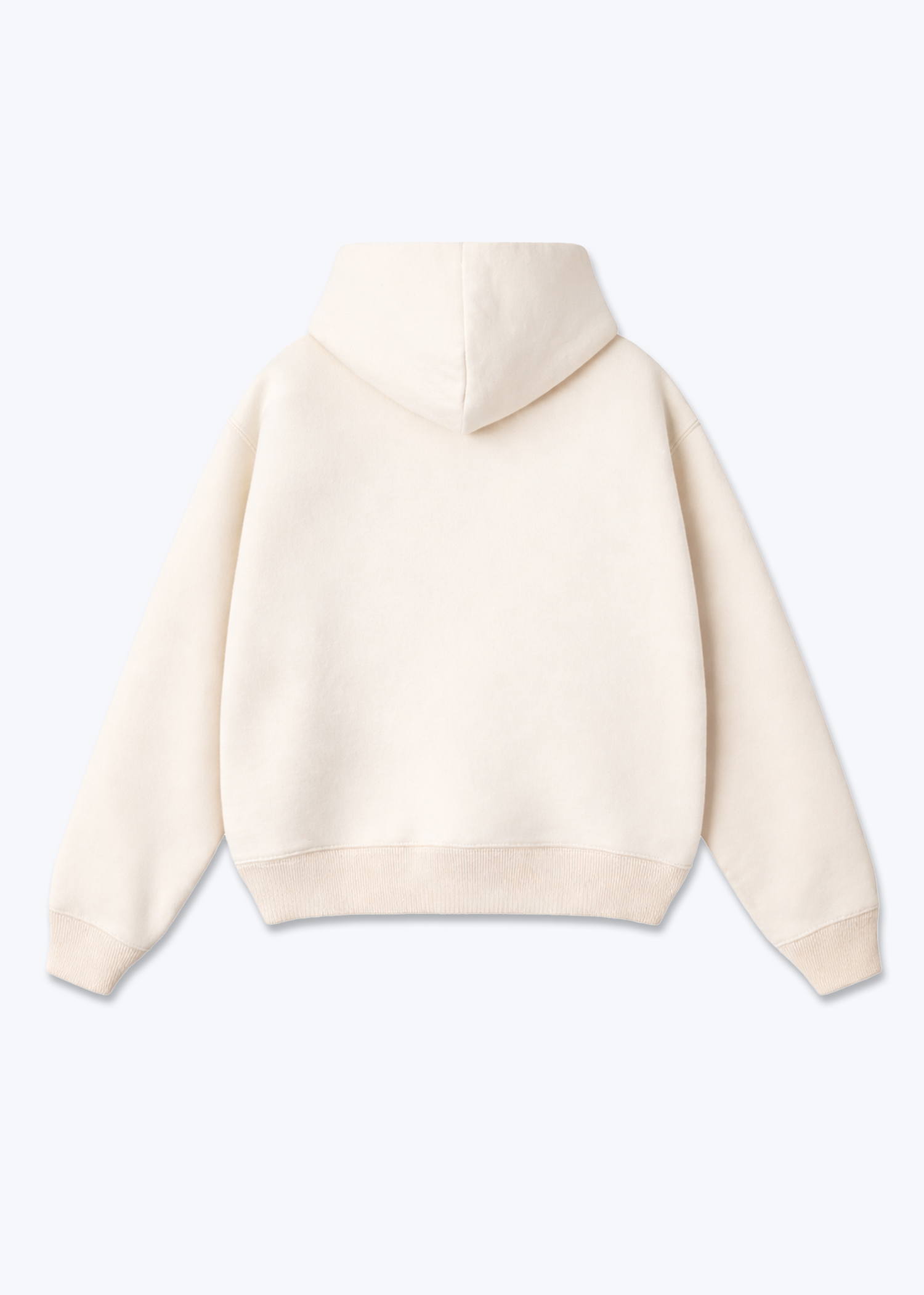 CLEAN BLANK - Oversized Hoodie - Beige Back Base
