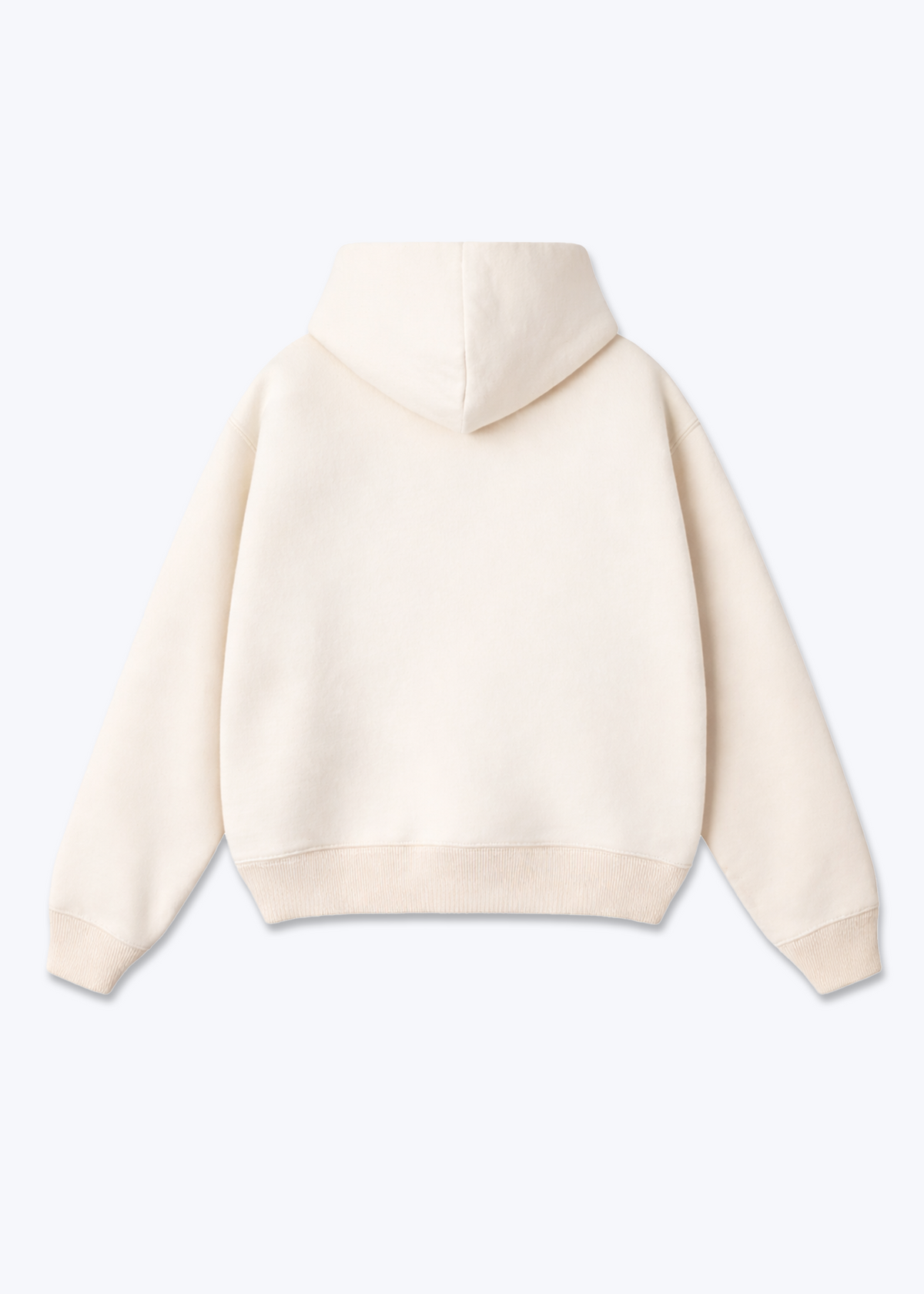 CLEAN BLANK - Zip Hoodie - Beige Back Base