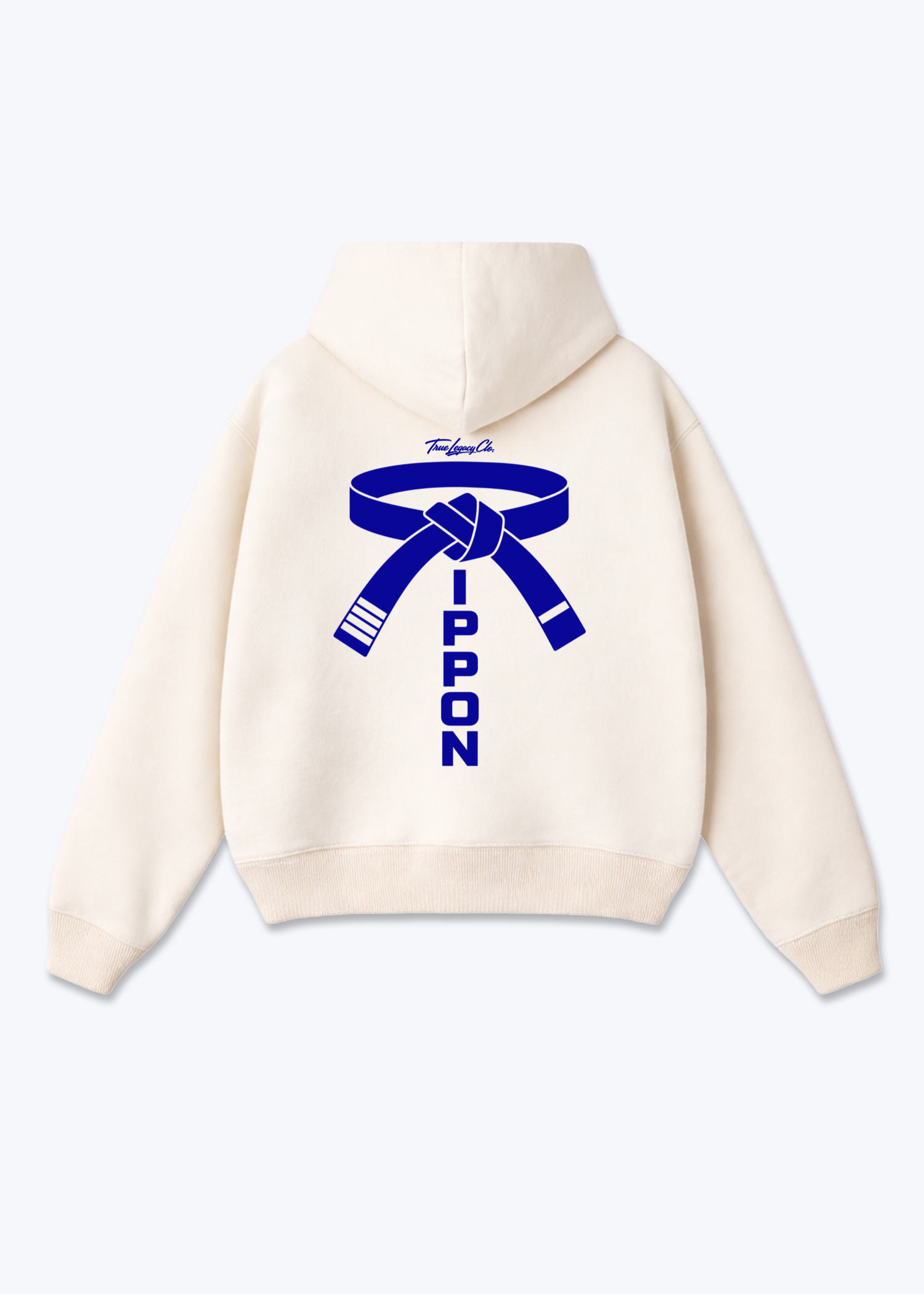 IPPON - Oversized Hoodie - Beige Back (Designed)