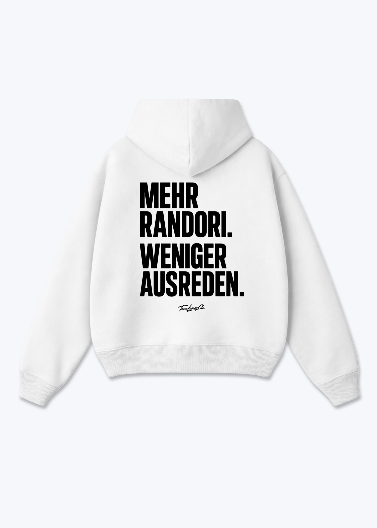 MEHR RANDORI - Oversized Hoodie - White Back (Designed)