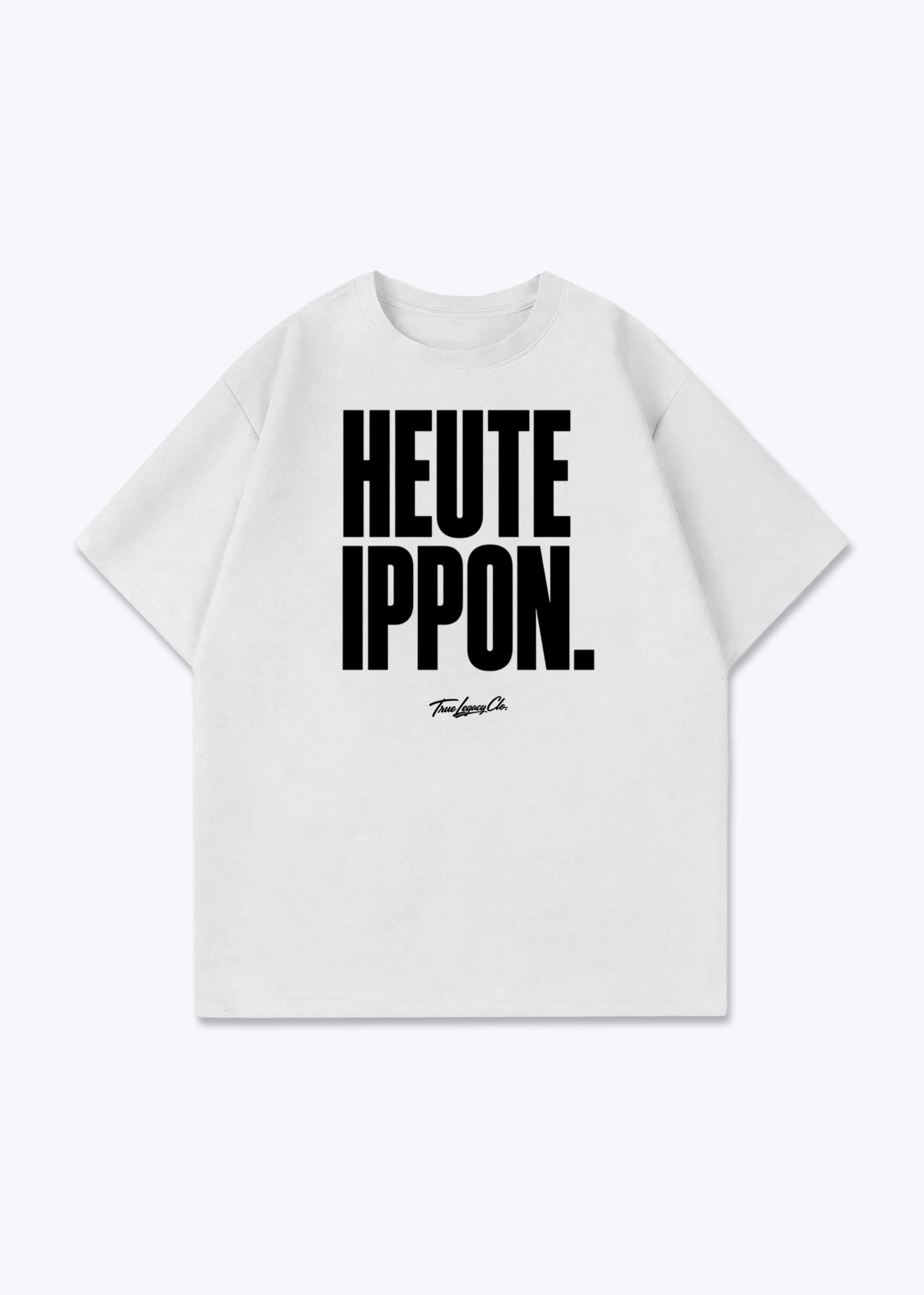 HEUTE IPPON - Oversized Shirt - White Front (Designed)