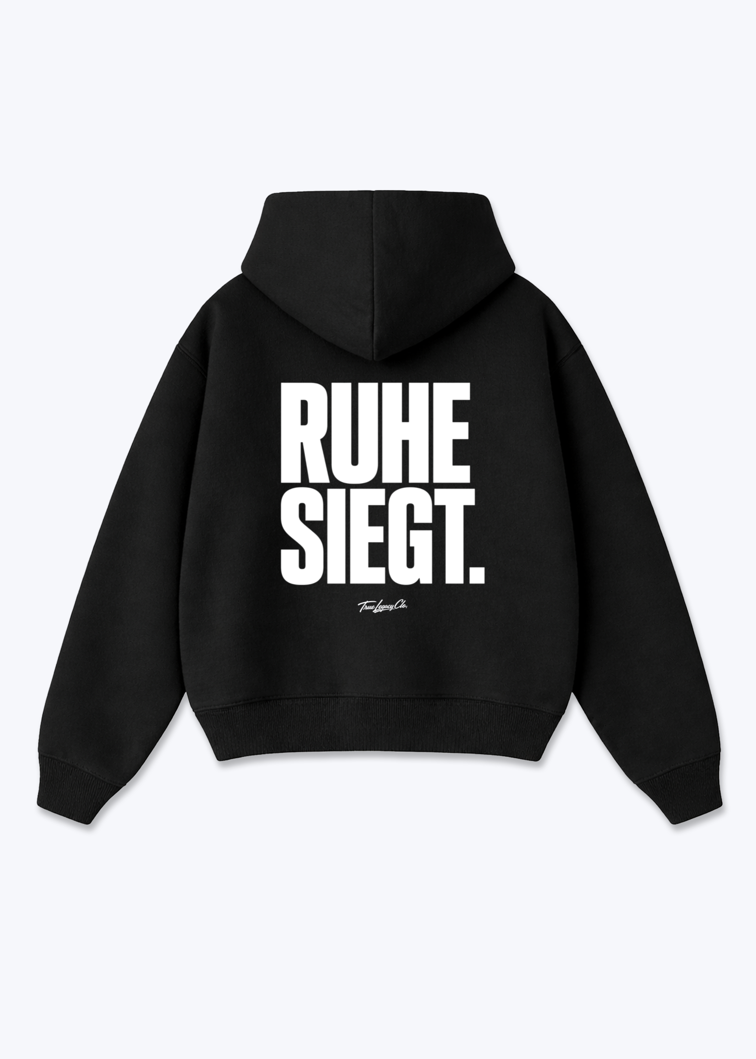 RUHE SIEGT - Oversized Hoodie - Black Back (Designed)