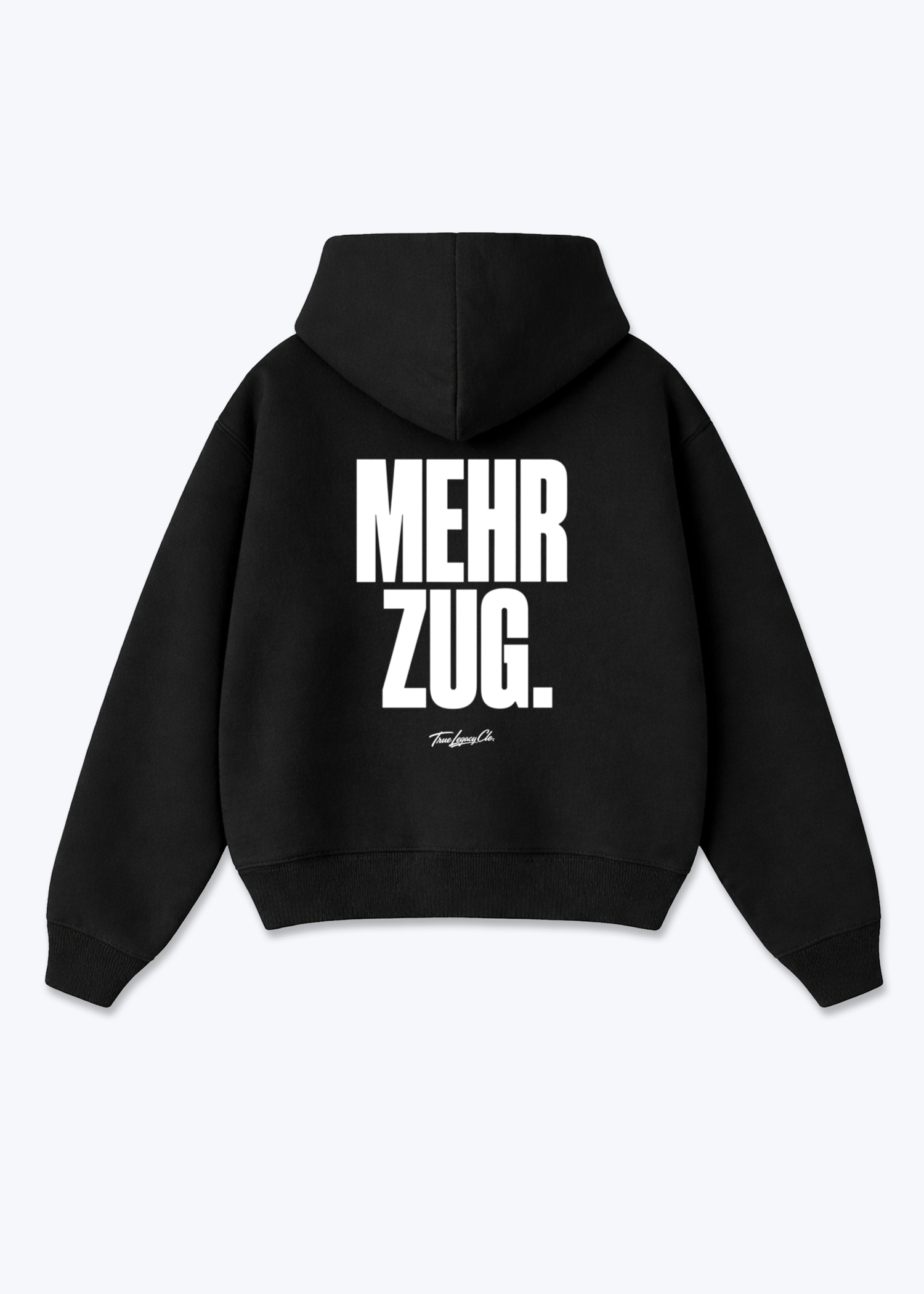 MEHR ZUG - Oversized Hoodie - Black Back (Designed)