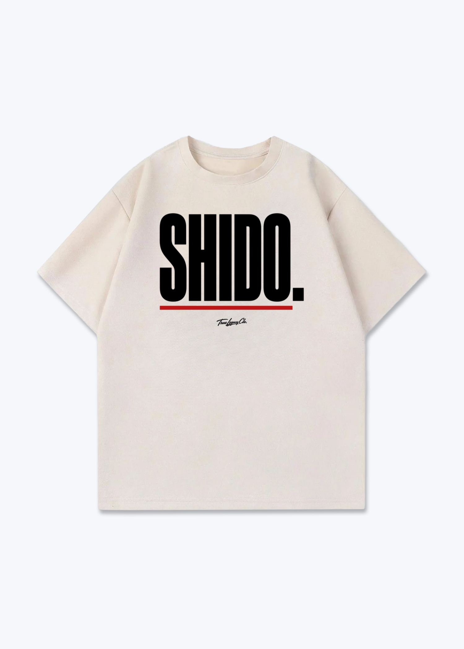 SHIDO. - Oversized Shirt - Beige Front (Designed)