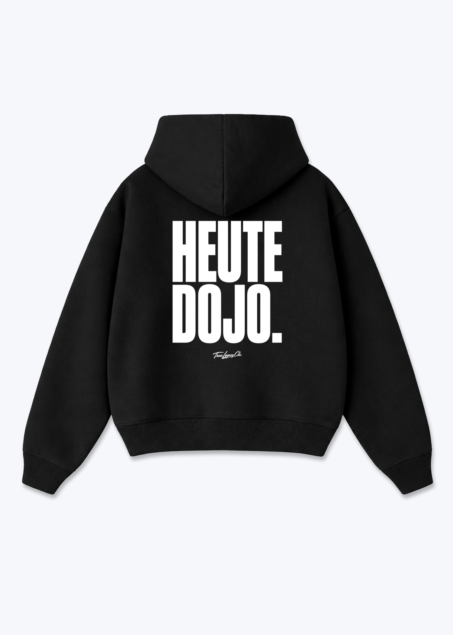 HEUTE DOJO. - Oversized Hoodie - Black Back (Designed)