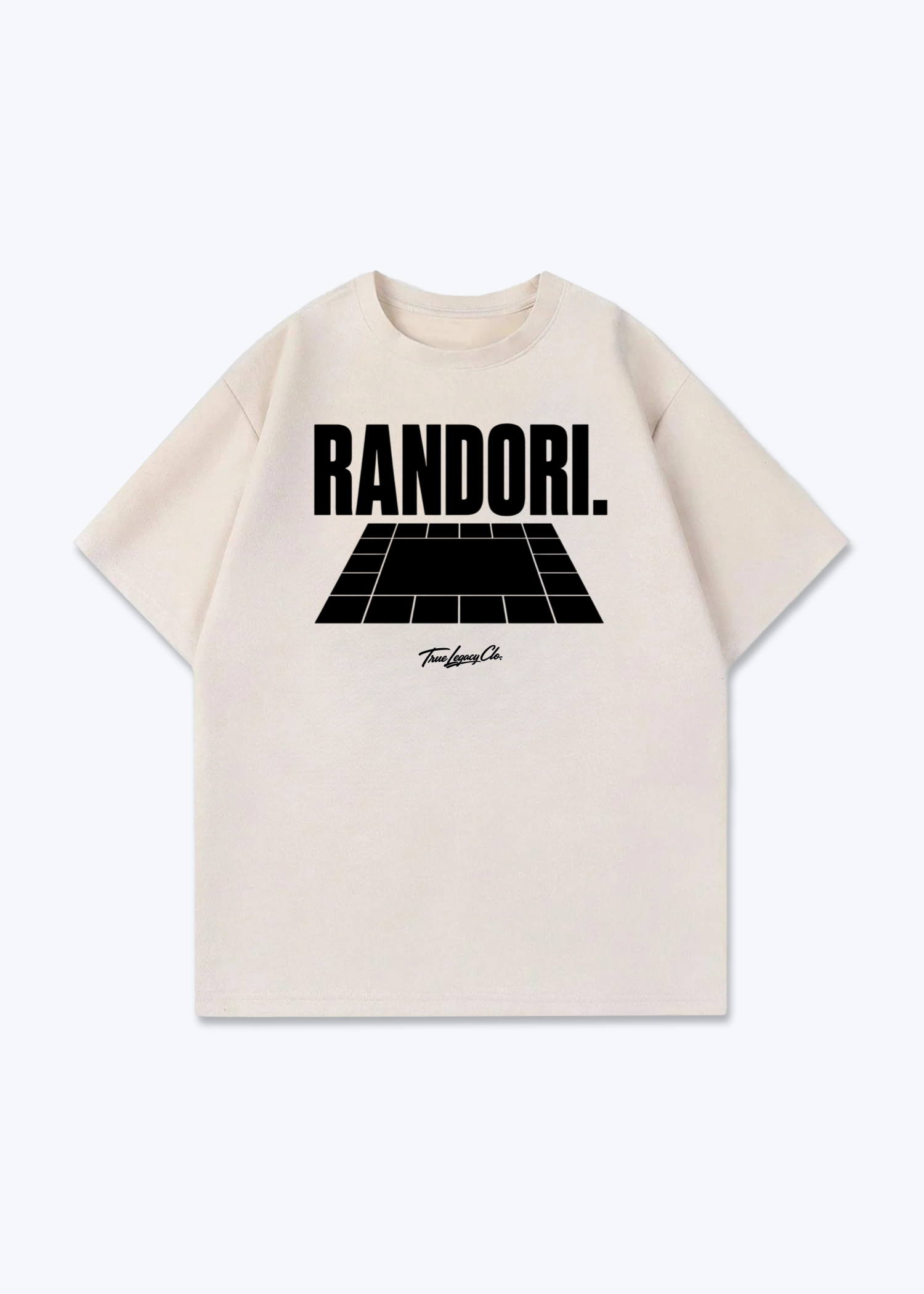 RANDORI. - Oversized Shirt - Beige Front (Designed)