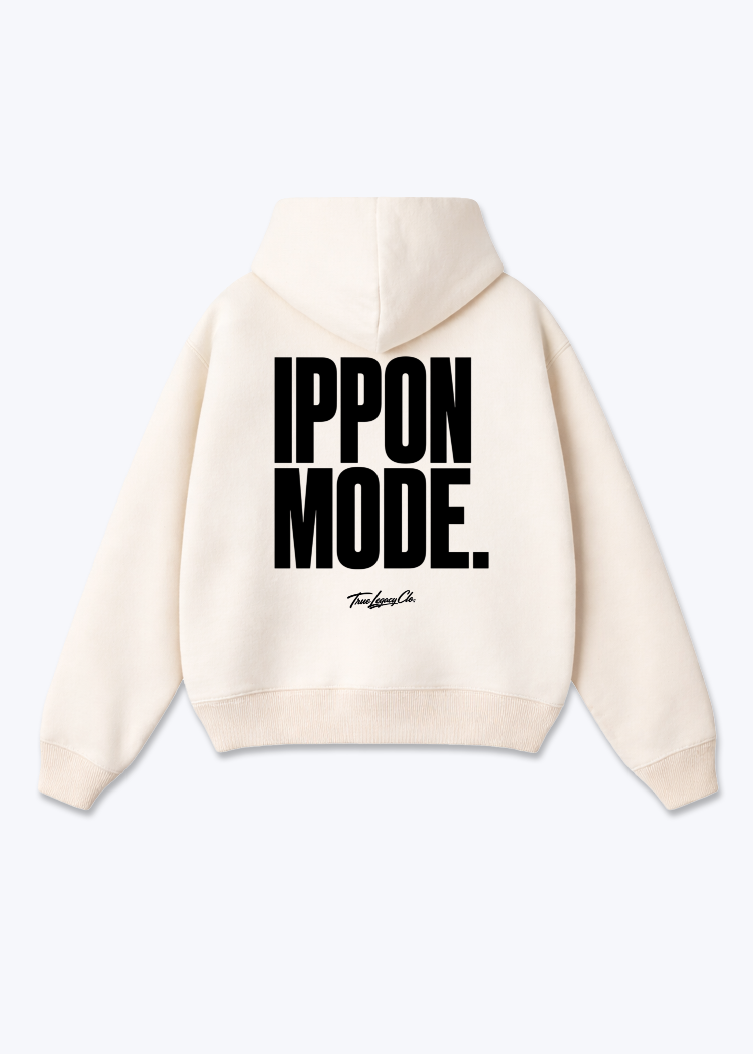 IPPON MODE - Oversized Hoodie - Beige Back (Designed)