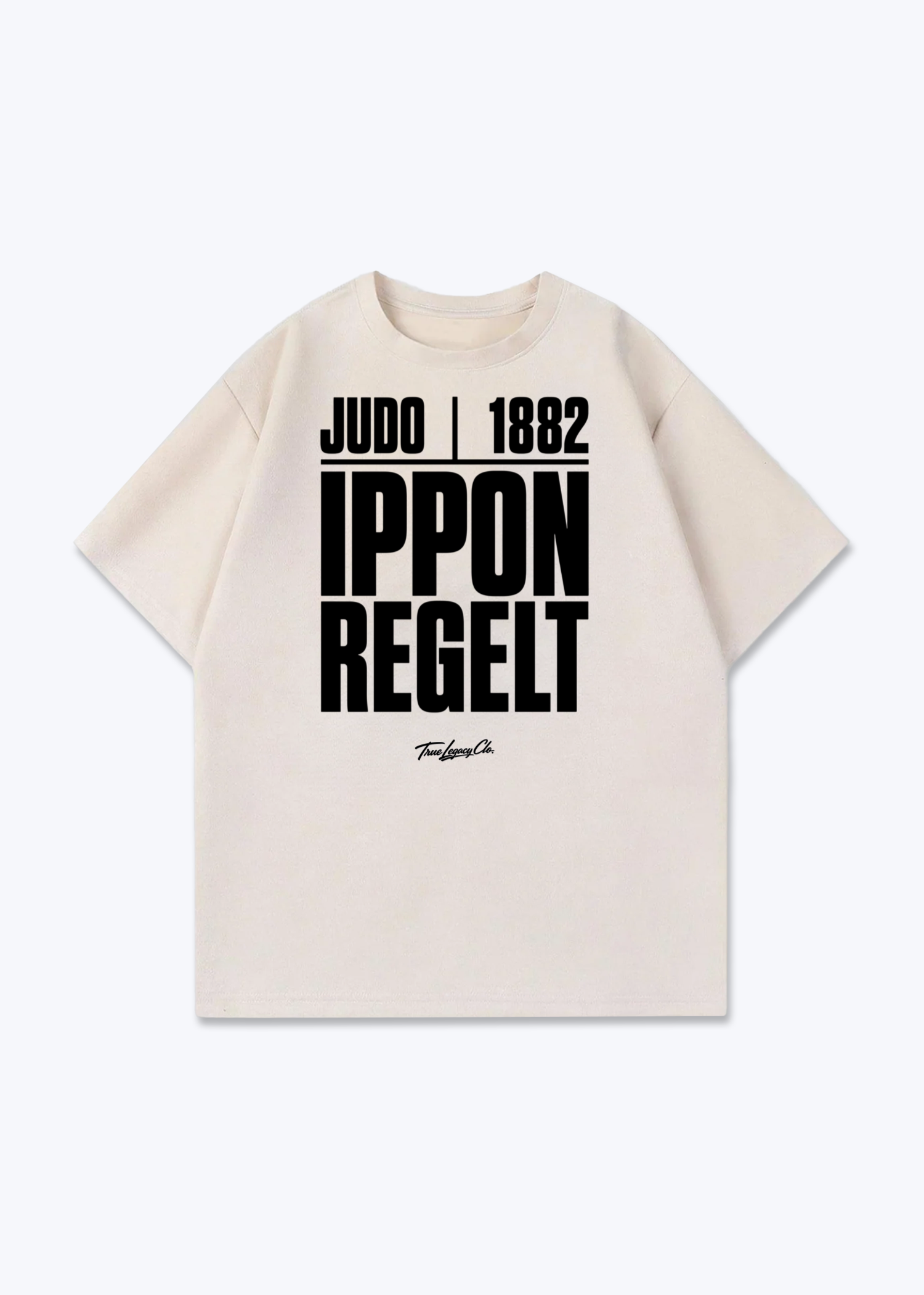 IPPON REGELT. | 1882 - Oversized Shirt - Beige Front (Designed)