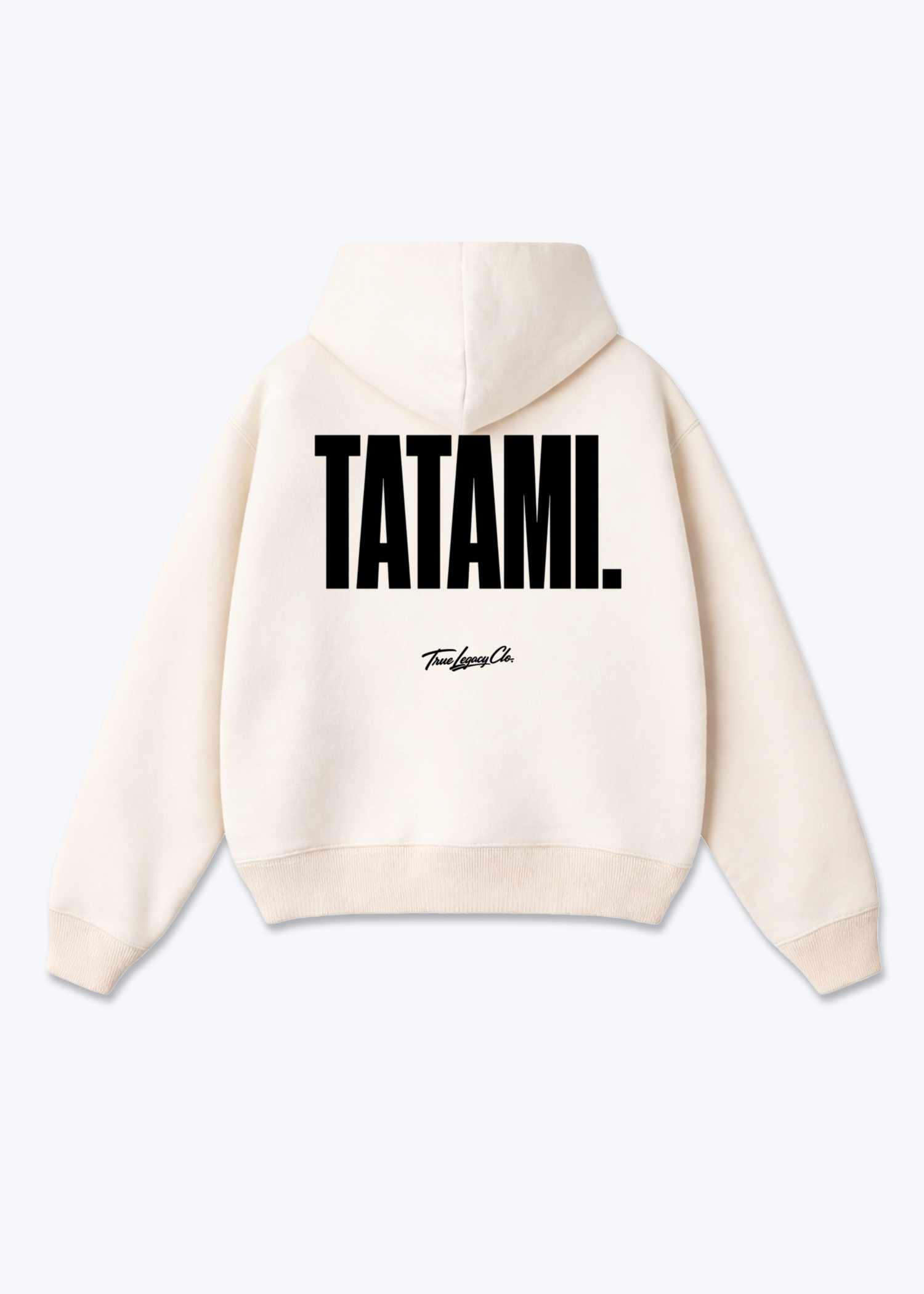 TATAMI - Oversized Hoodie - Beige Back (Designed)