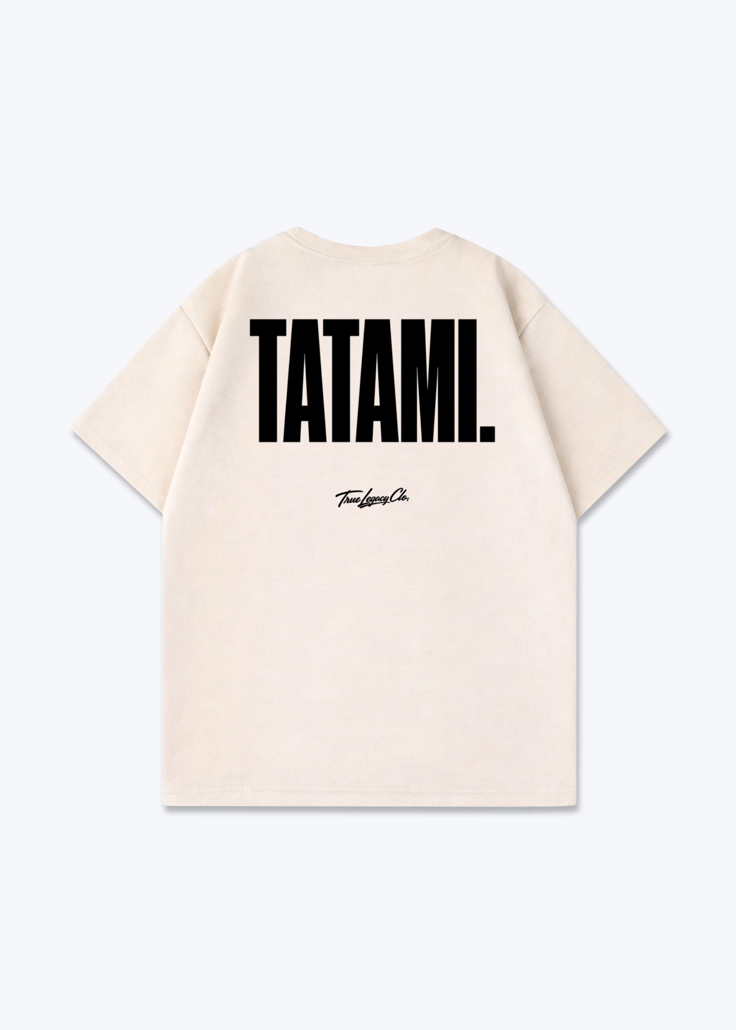TATAMI - Oversized Shirt - Beige Back (Designed)