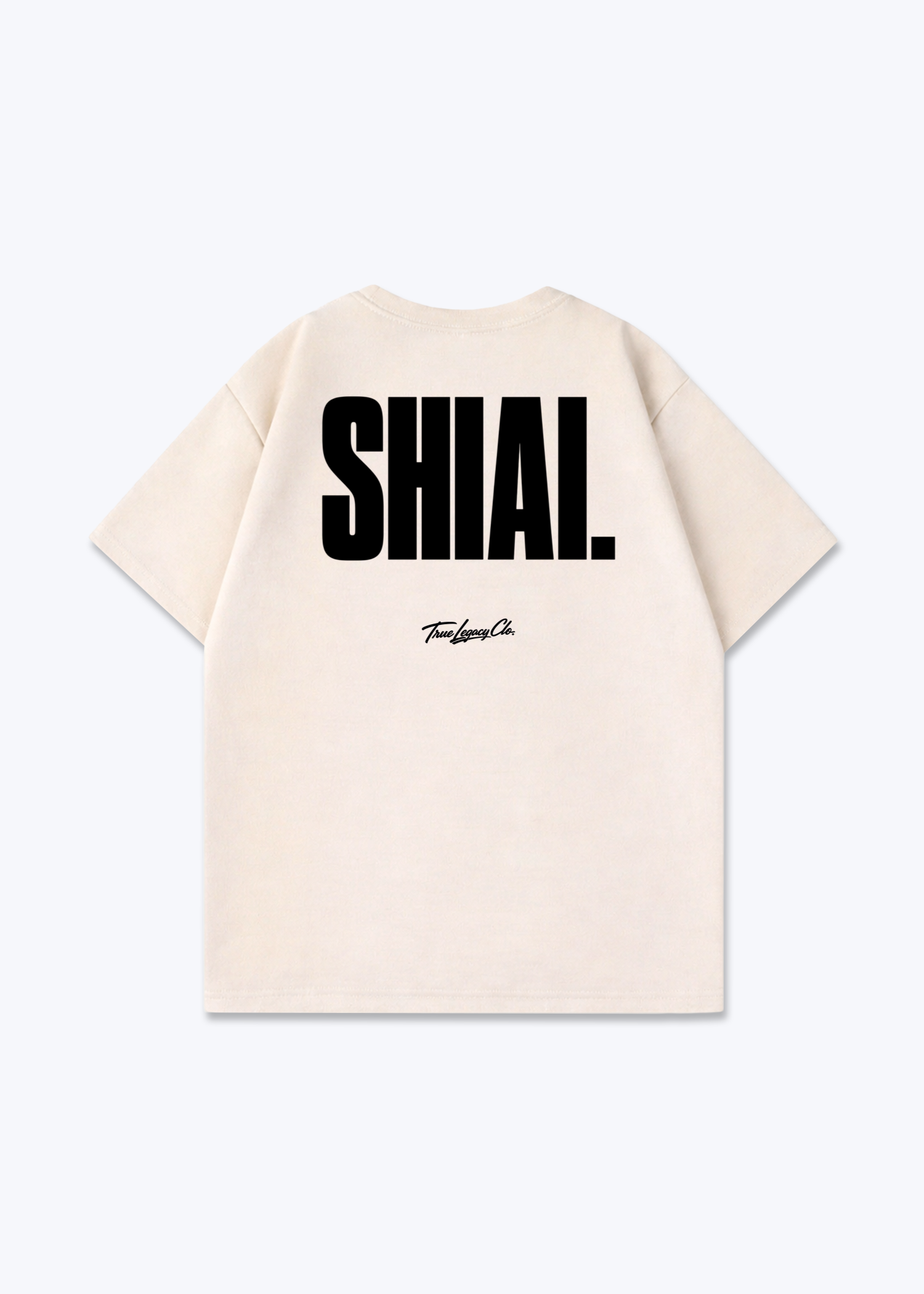 SHIAI - Oversized Shirt - Beige Back (Designed)