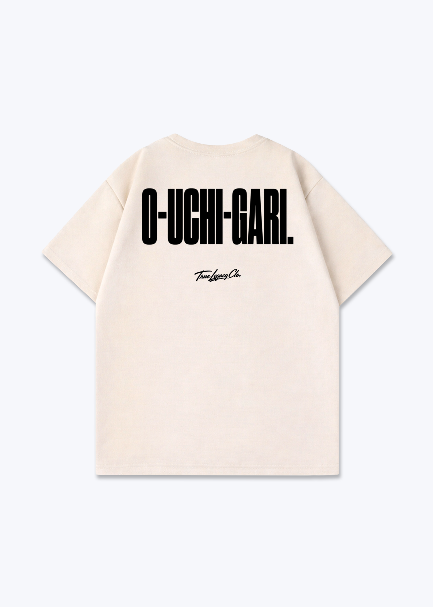 O-UCHI-GARI - Oversized Shirt - Beige Back (Designed)
