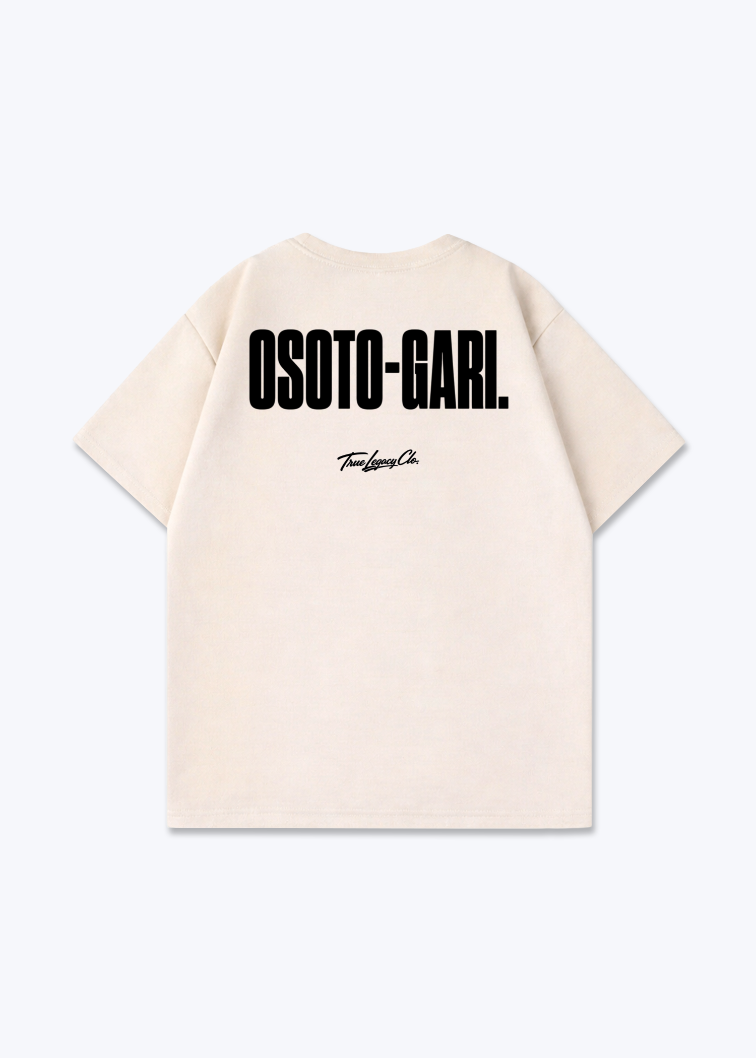 OSOTO-GARI - Oversized Shirt - Beige Back (Designed)