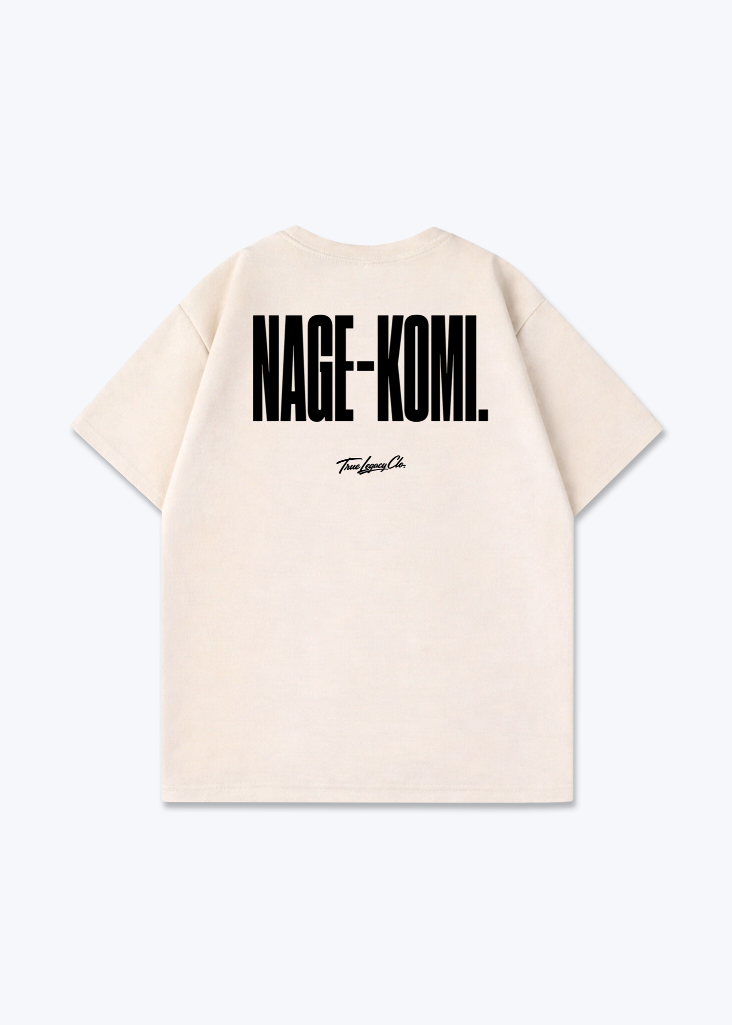 NAGE-KOMI - Oversized Shirt - Beige Back (Designed)