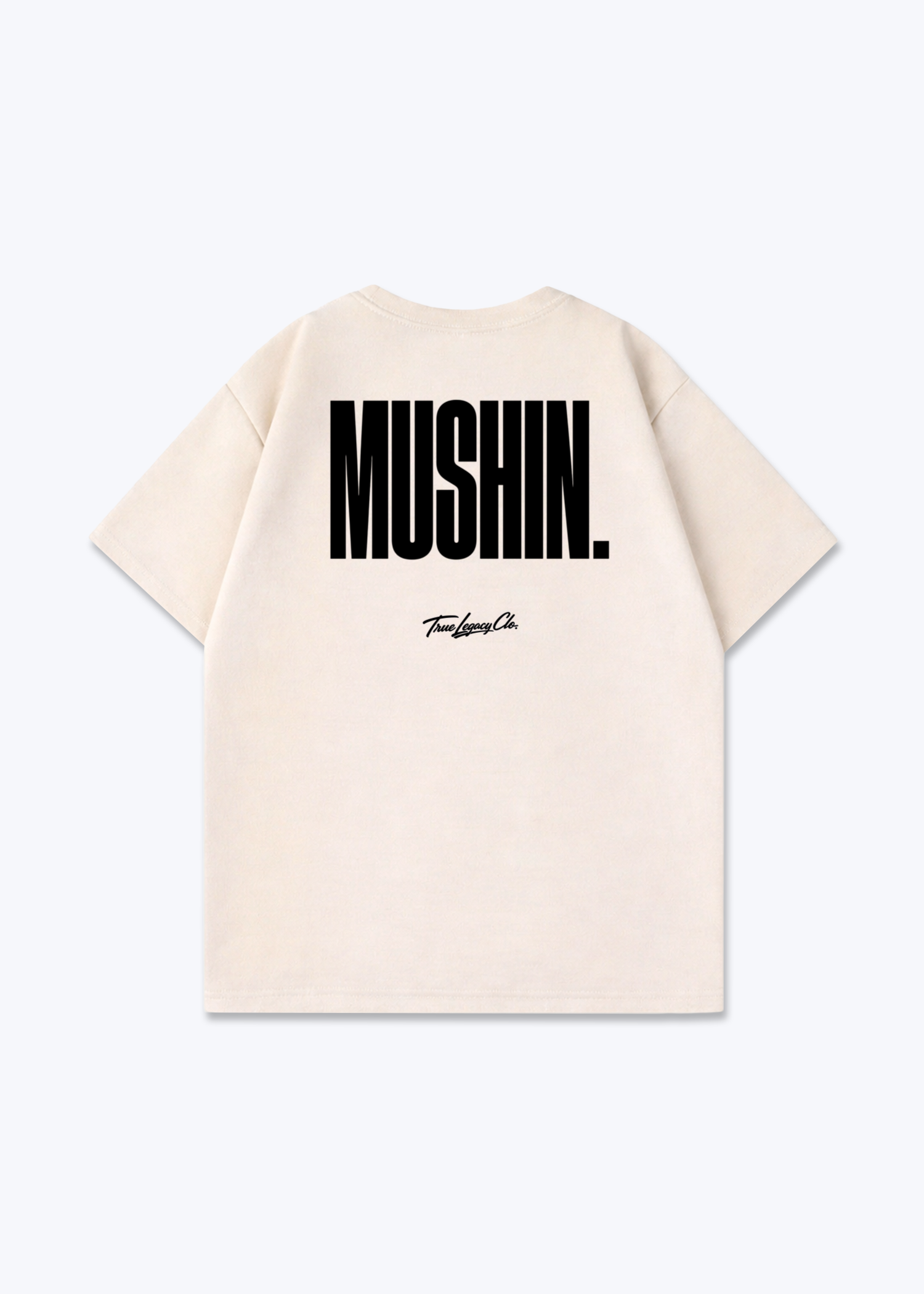MUSHIN - Oversized Shirt - Beige Back (Designed)
