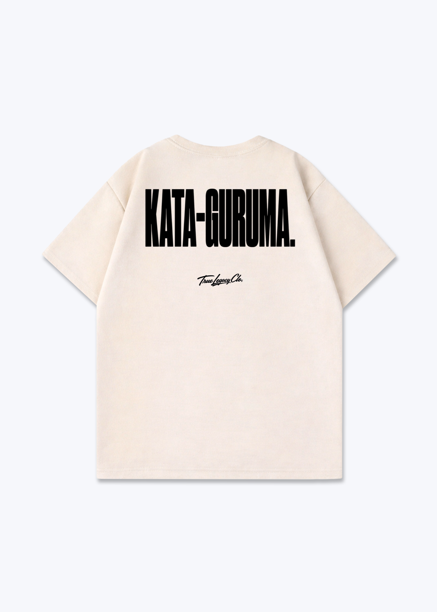 KATA-GURUMA - Oversized Shirt - Beige Back (Designed)