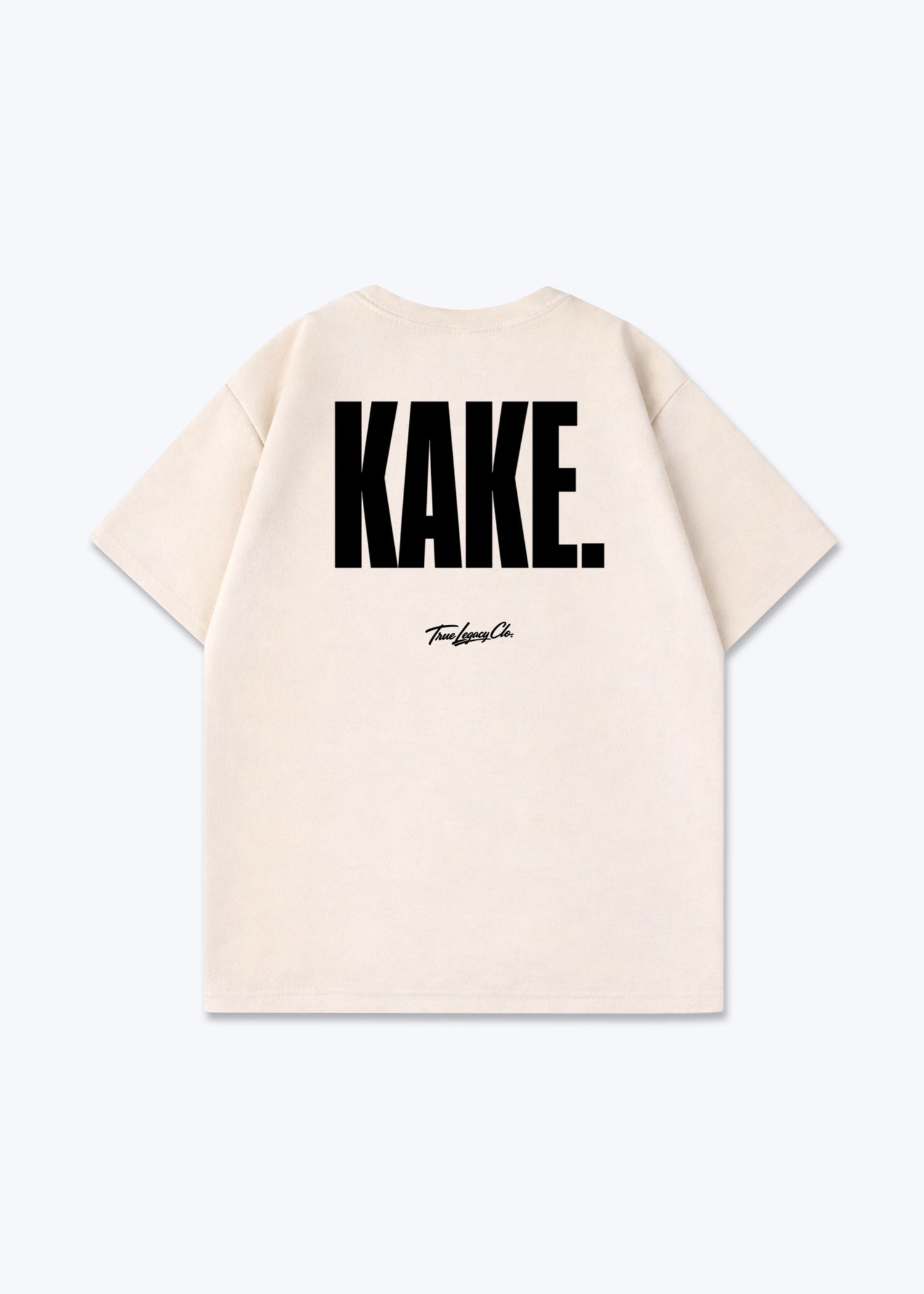 KAKE - Oversized Shirt - Beige Back (Designed)