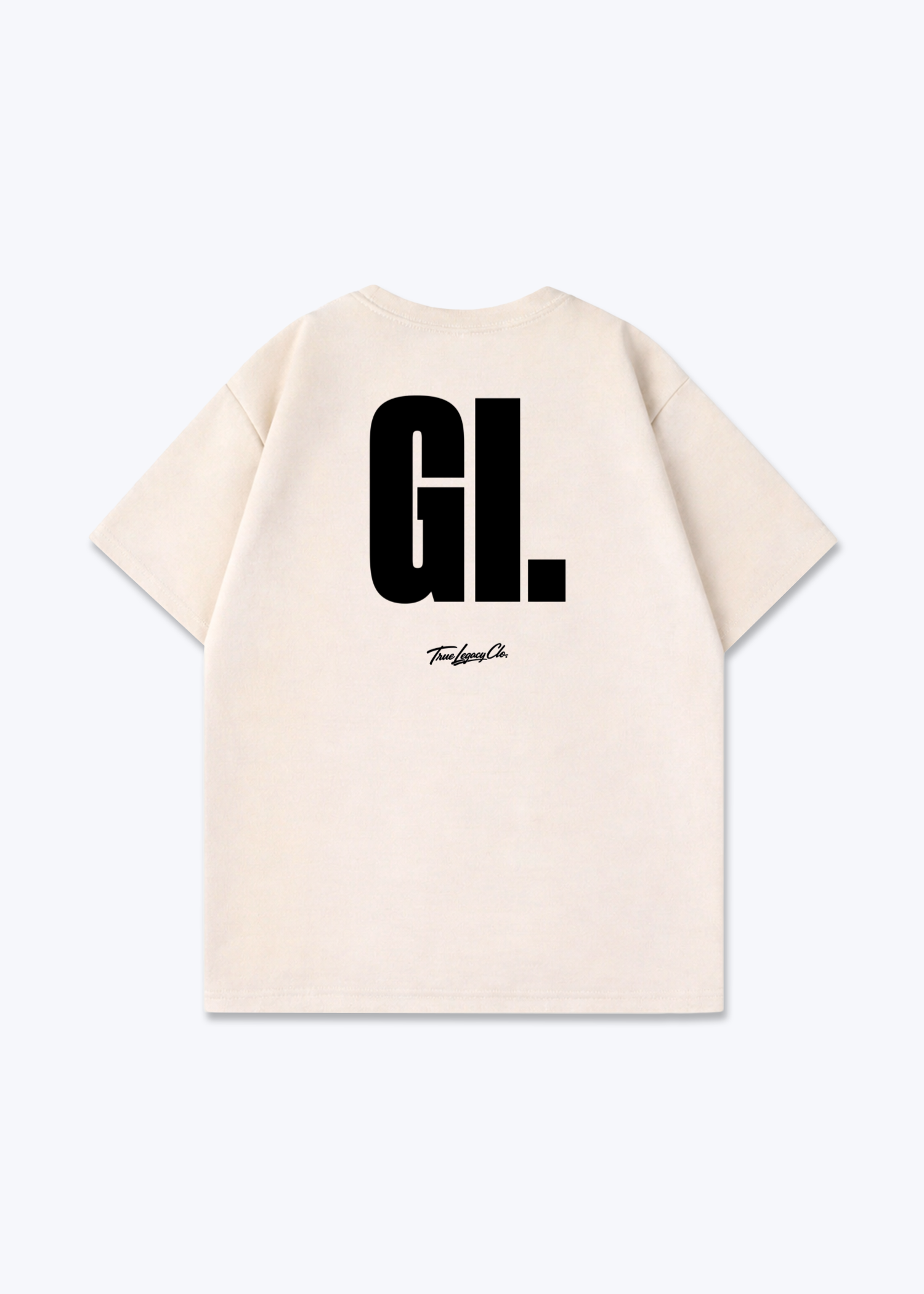GI - Oversized Shirt - Beige Back (Designed)