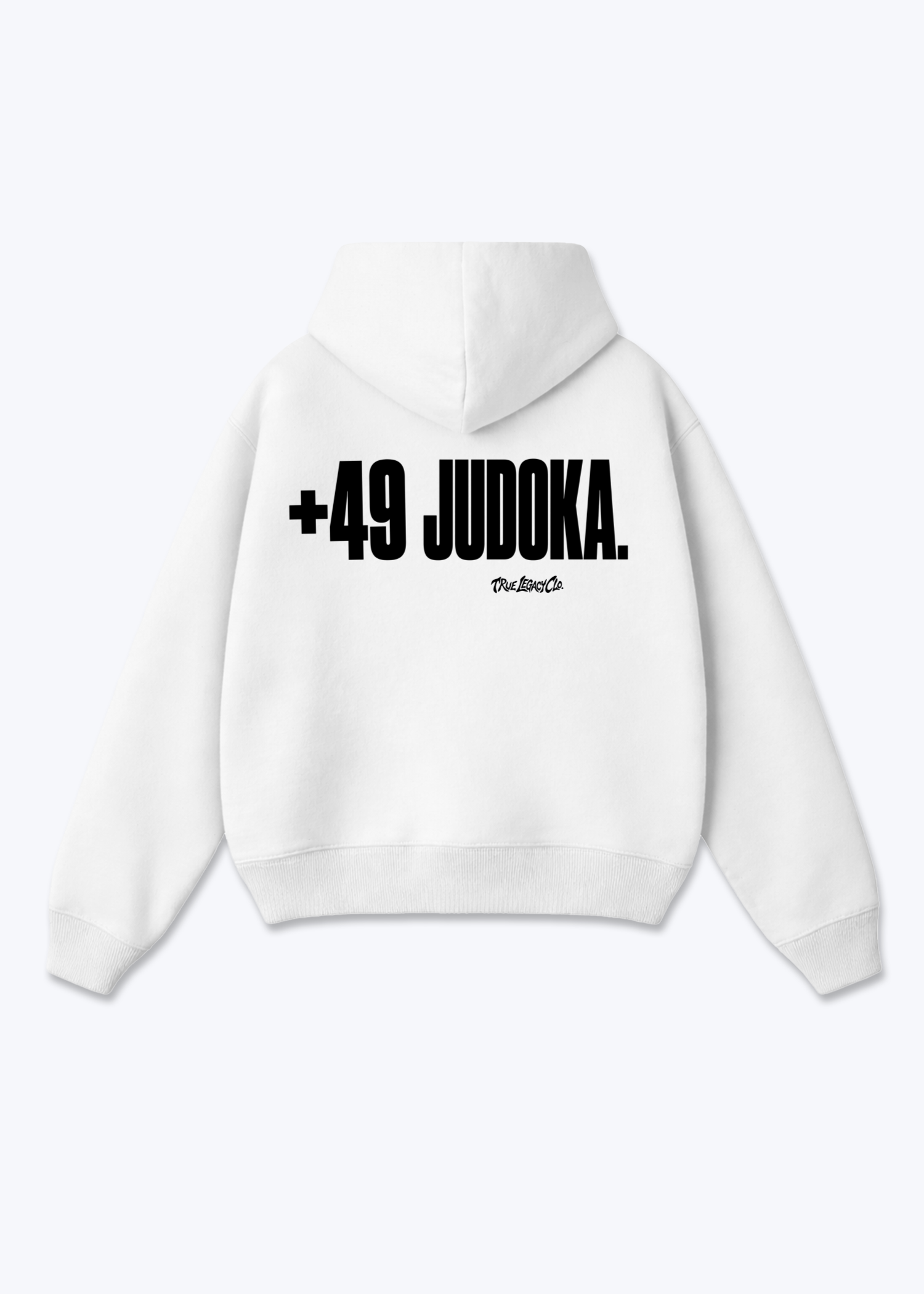 '+49 JUDOKA (DE) - Oversized Hoodie - White Back (Designed)