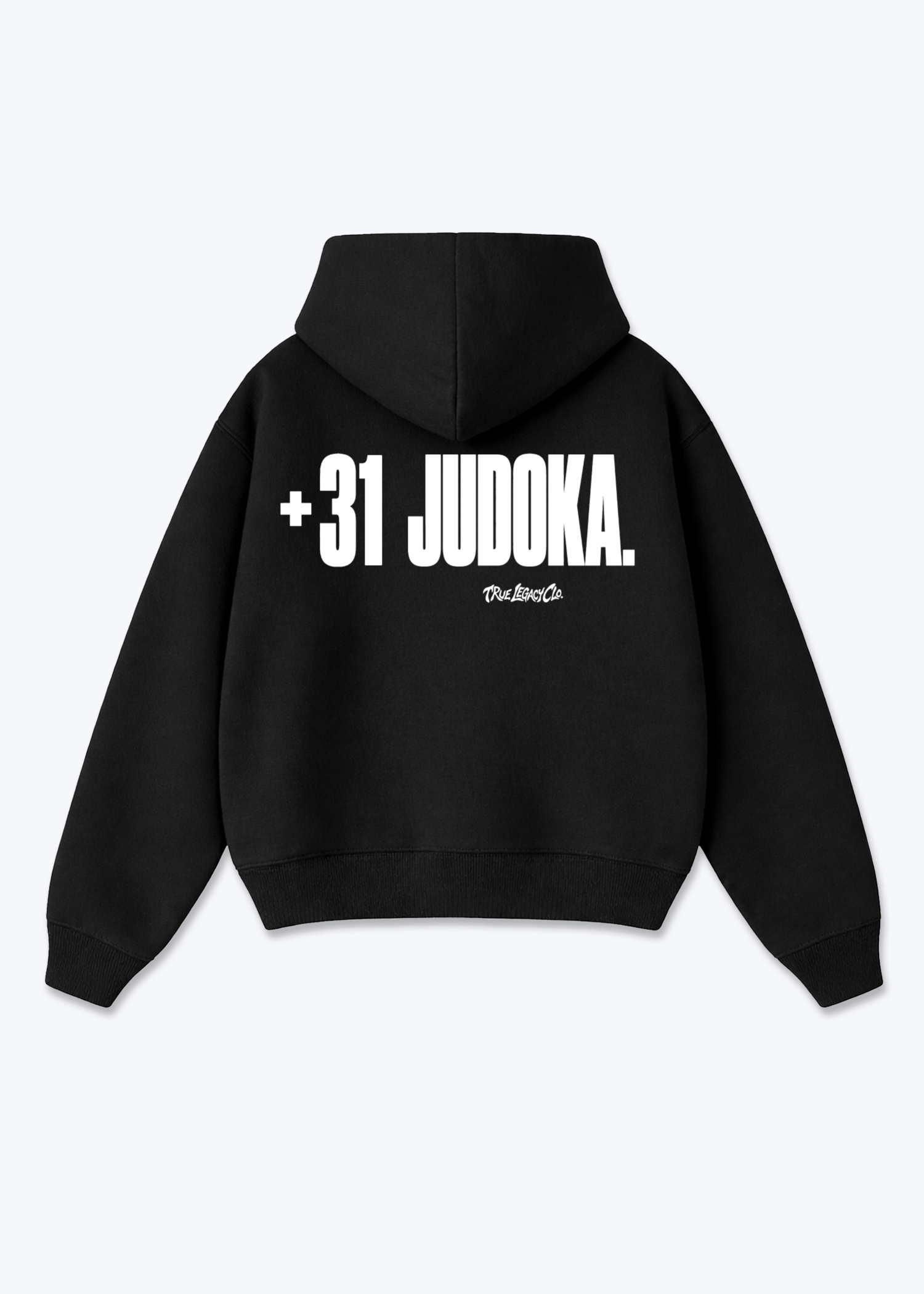 '+31 JUDOKA (NL) - Oversized Hoodie - Black Back (Designed)