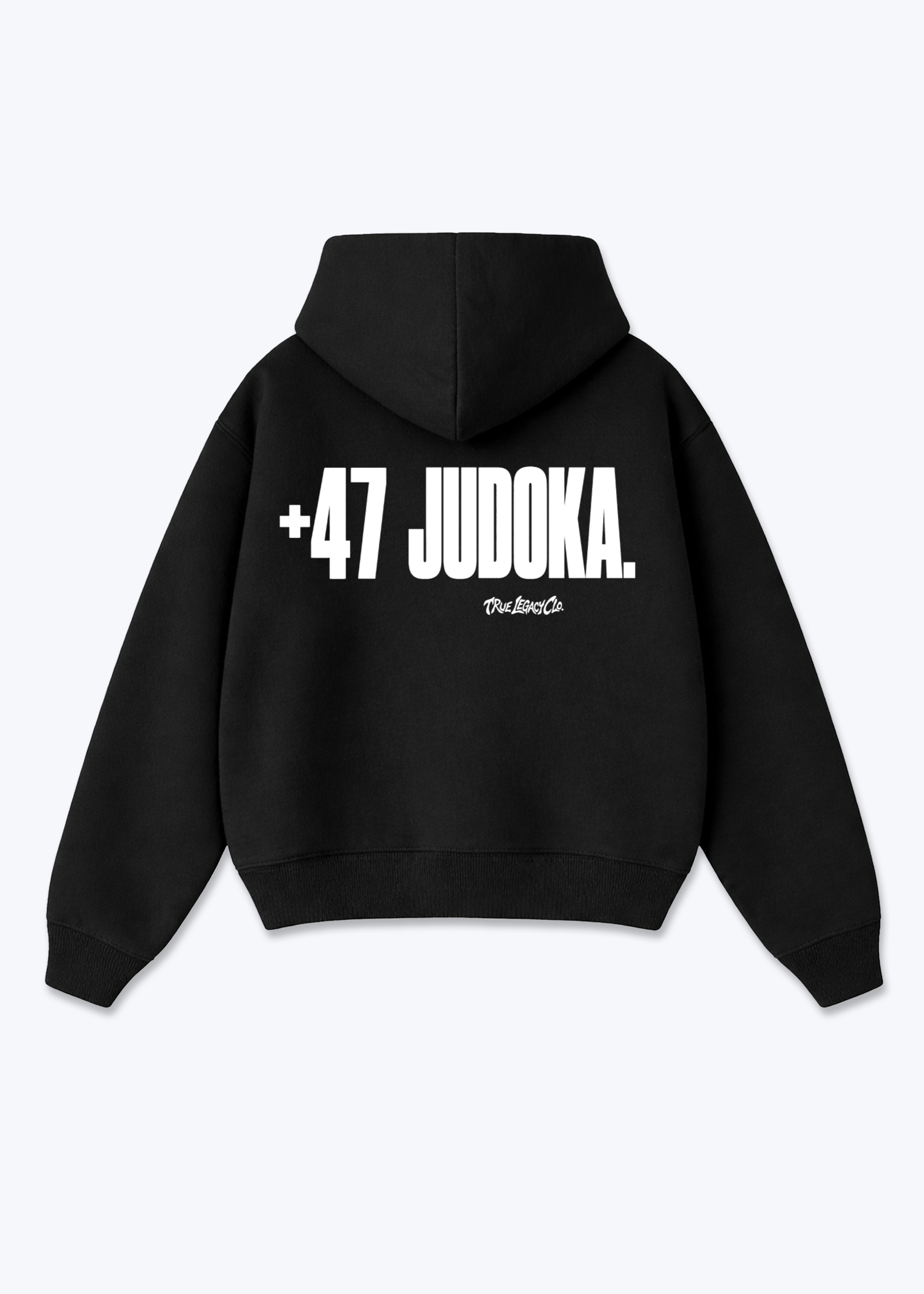 '+47 JUDOKA (NO) - Oversized Hoodie - Black Back (Designed)