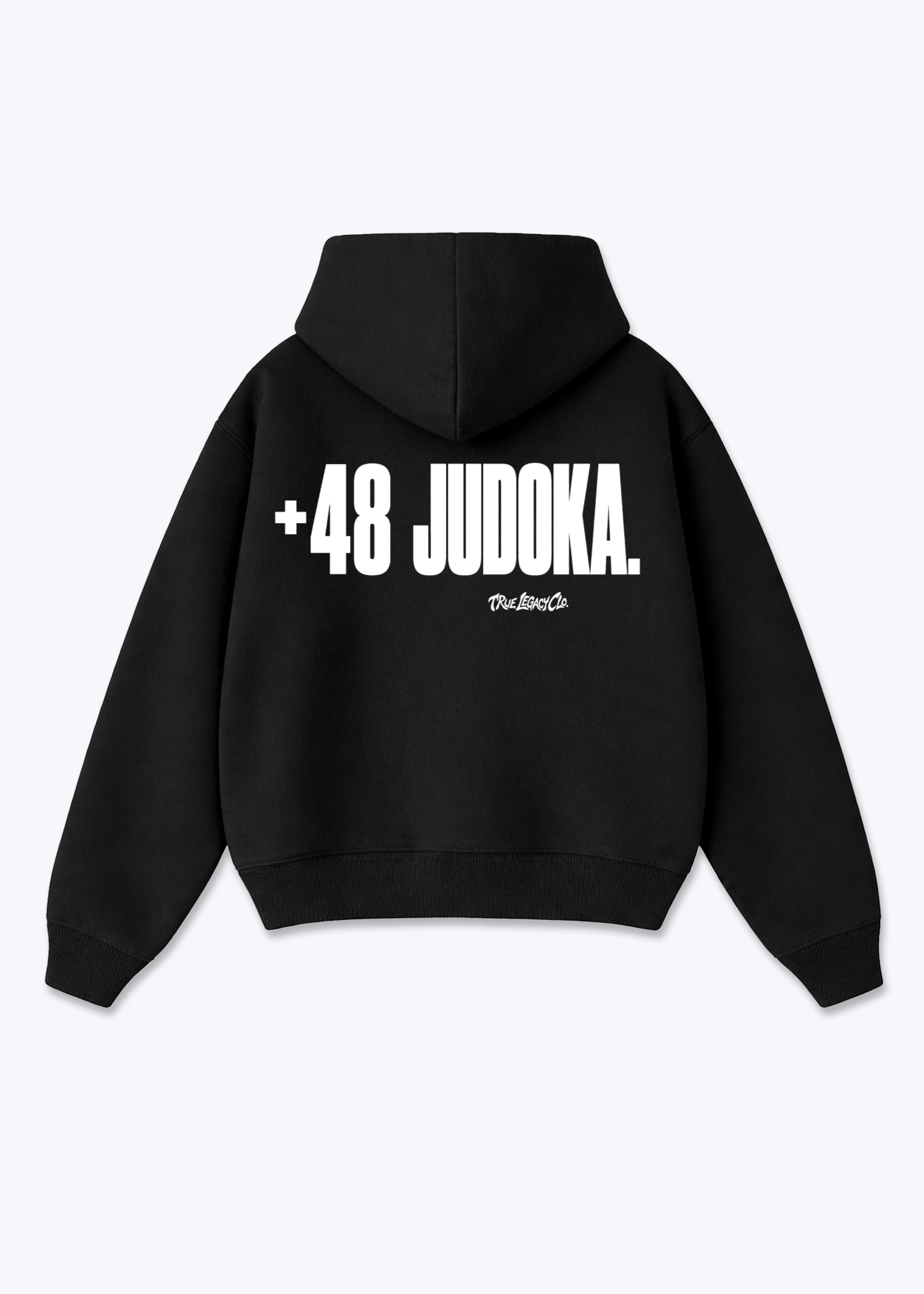 '+48 JUDOKA (PL) - Oversized Hoodie - Black Back (Designed)