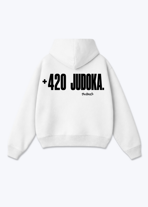 '+420 JUDOKA (CZ) - Oversized Hoodie - White Back (Designed)