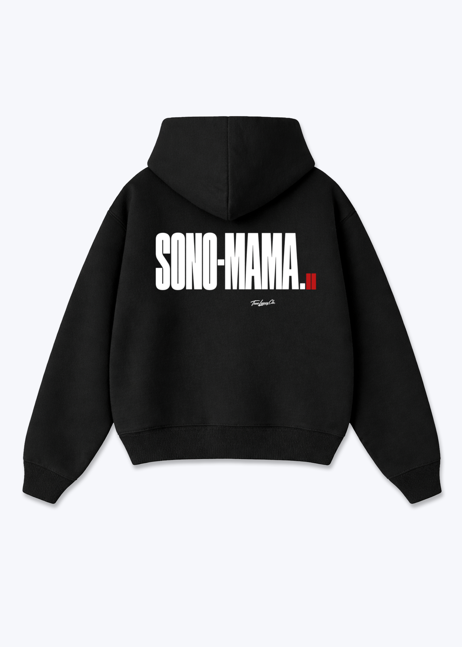 SONO-MAMA - Oversized Hoodie - Black Back (Designed)