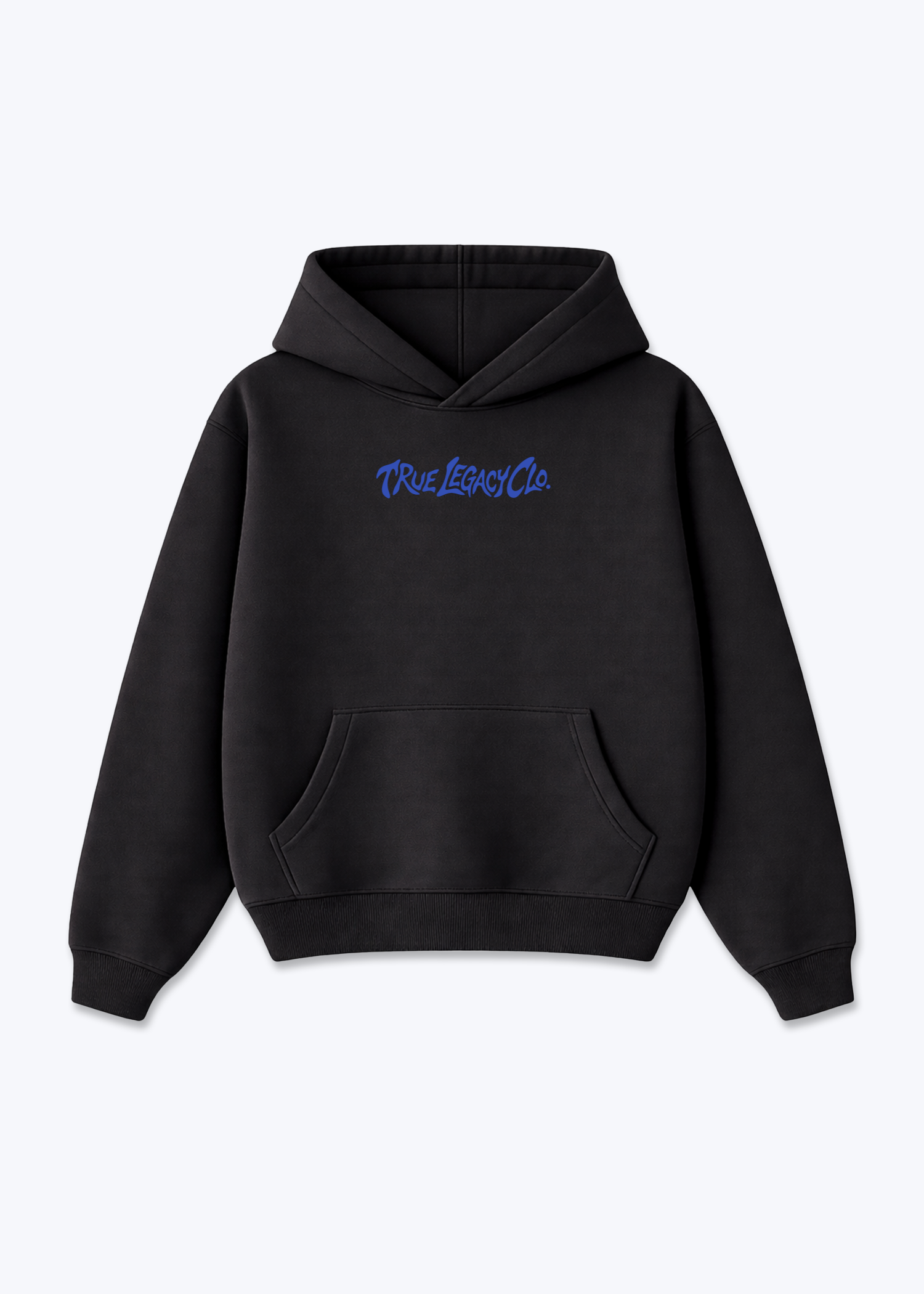 TRUE LEGACY CLO. - Oversized Hoodie - Black Front (Designed)