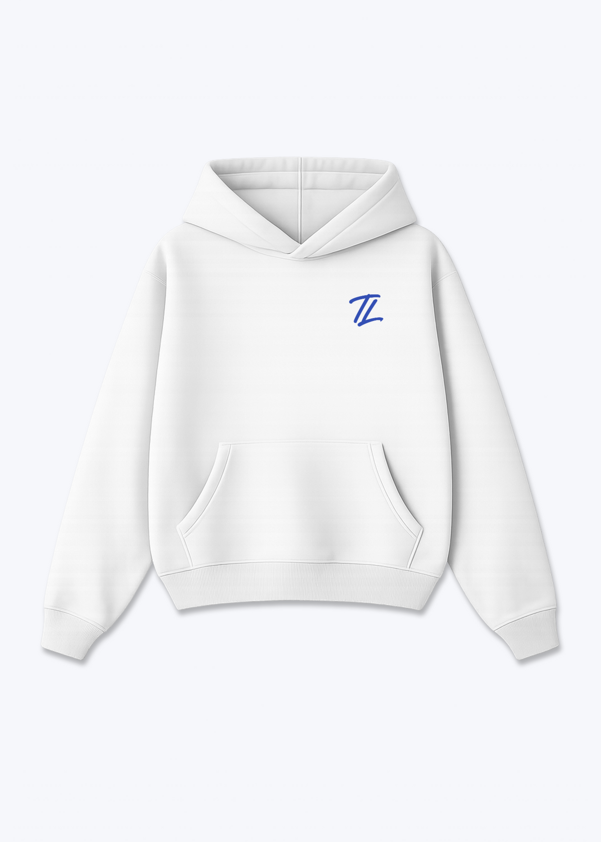 TL - Oversized Hoodie - White Front (Designed)
