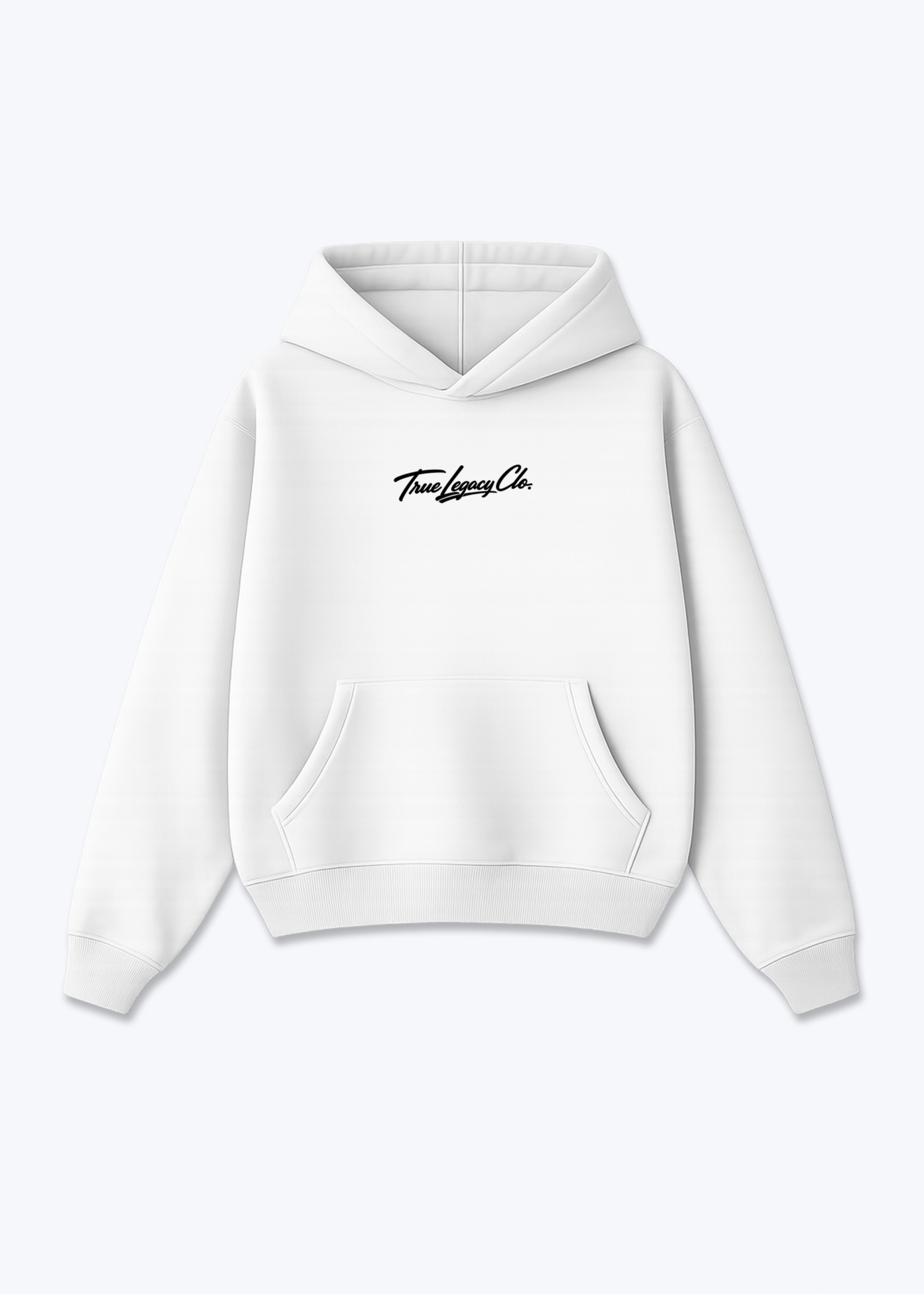 TRUE LEGACY CLO. (ORIGINAL) - Oversized Hoodie - White Front (Designed)