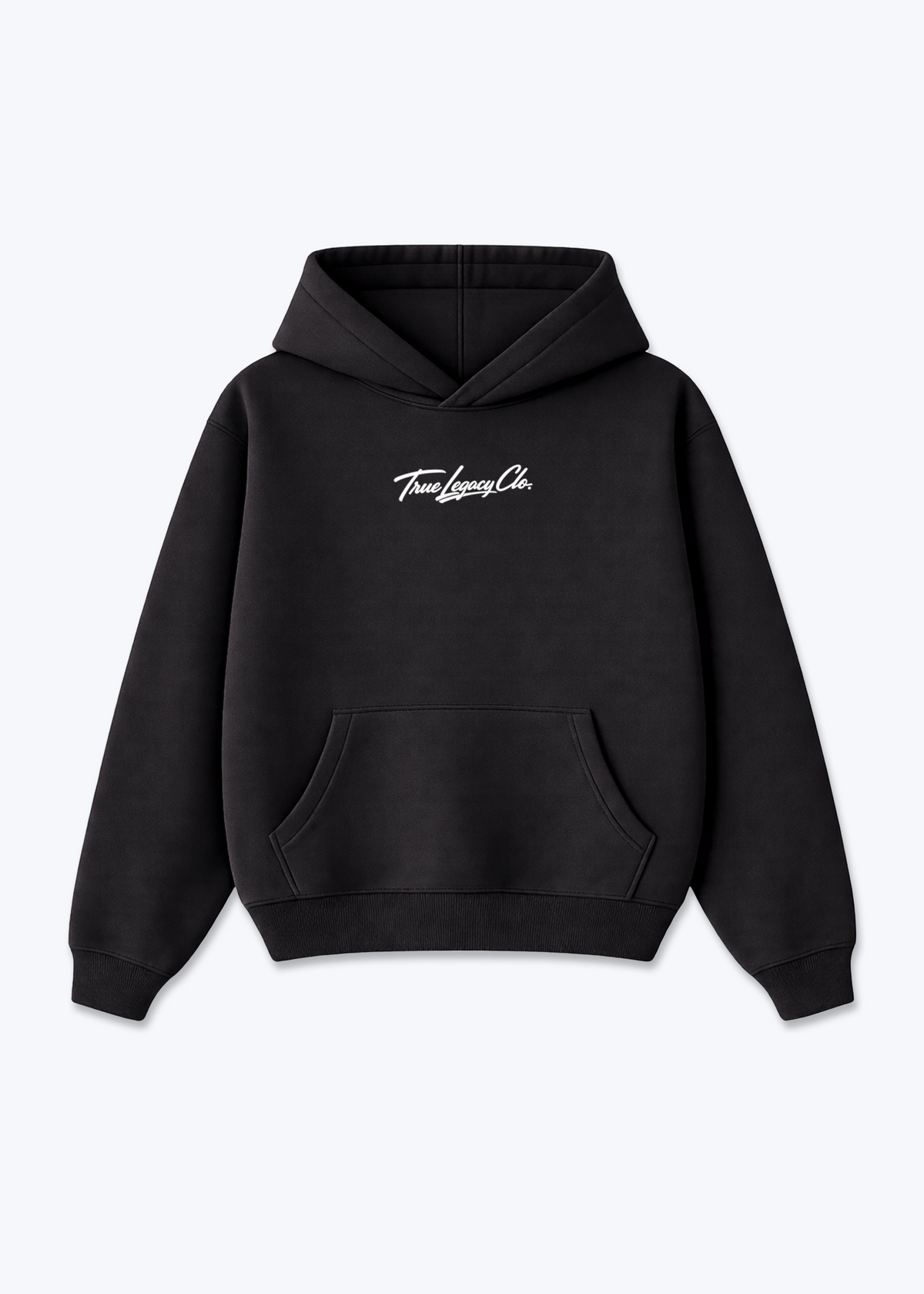 TRUE LEGACY CLO. (ORIGINAL) - Oversized Hoodie - Black Front (Designed)