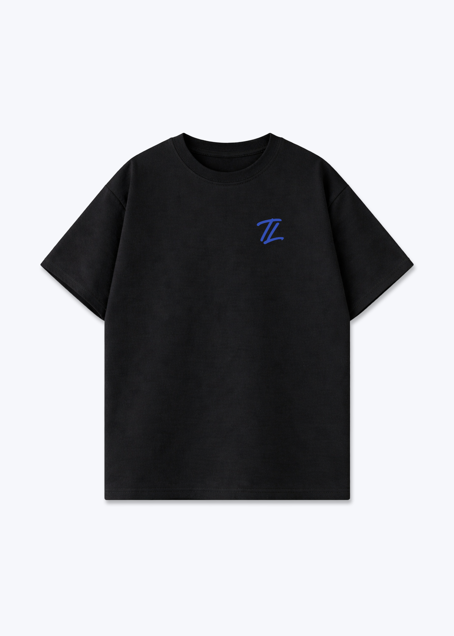 TL - Oversized Shirt - Black Front (Designed)