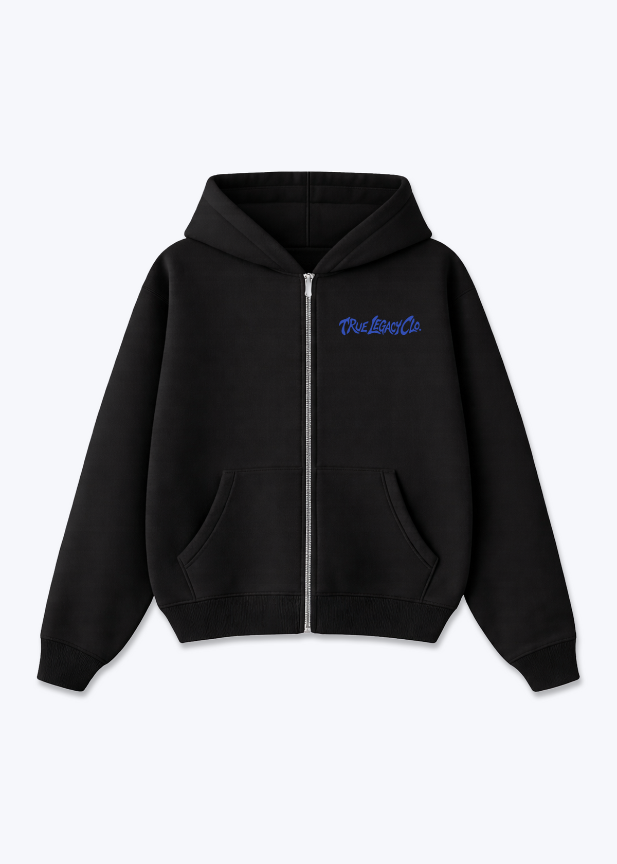 TRUE LEGACY CLO. - Zip Hoodie - Black Front (Designed)