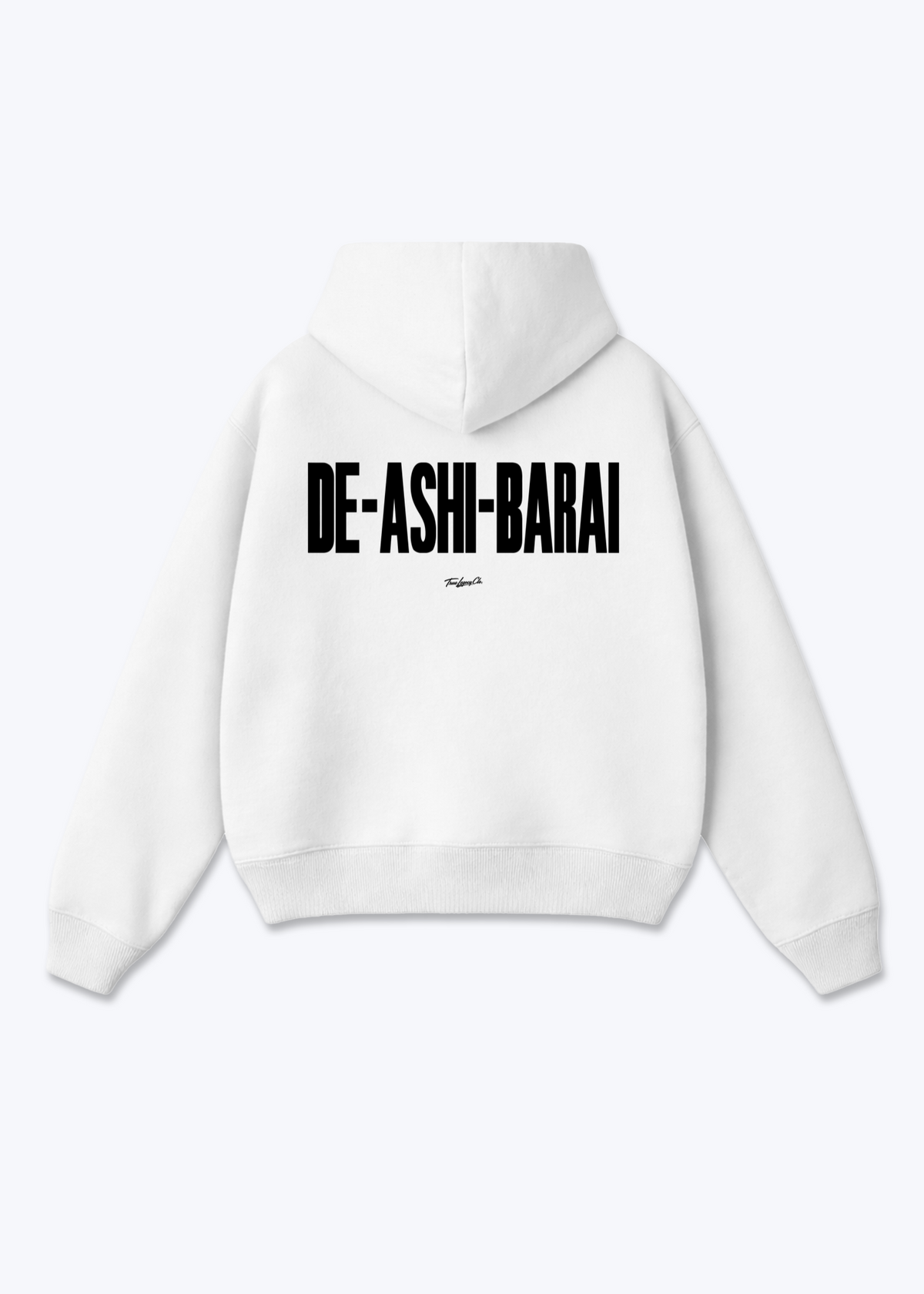 DE-ASHI-BARAI - Oversized Hoodie - White Back (Designed)