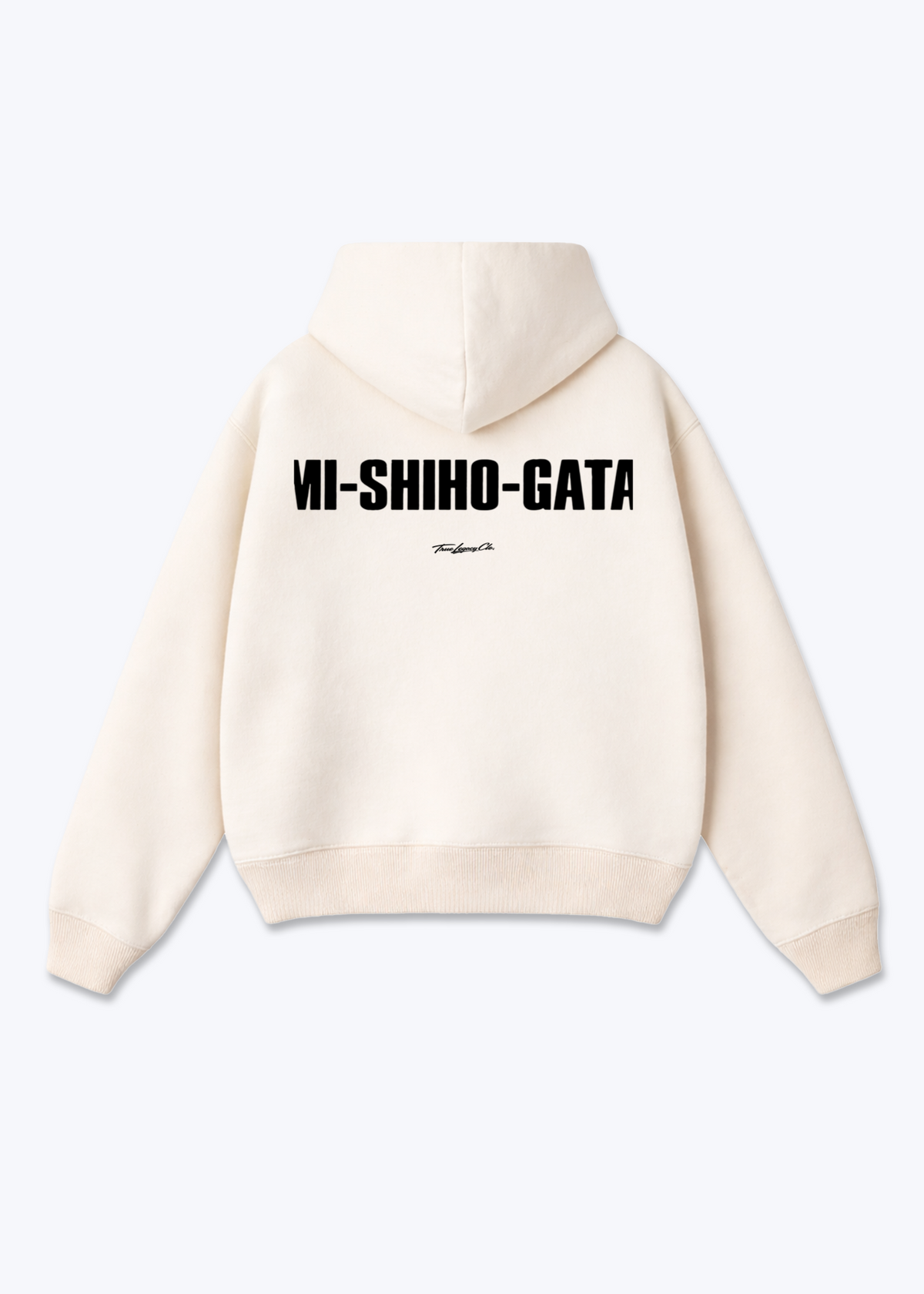 KAMI-SHIHO-GATAME - Oversized Hoodie - Beige Back (Designed)