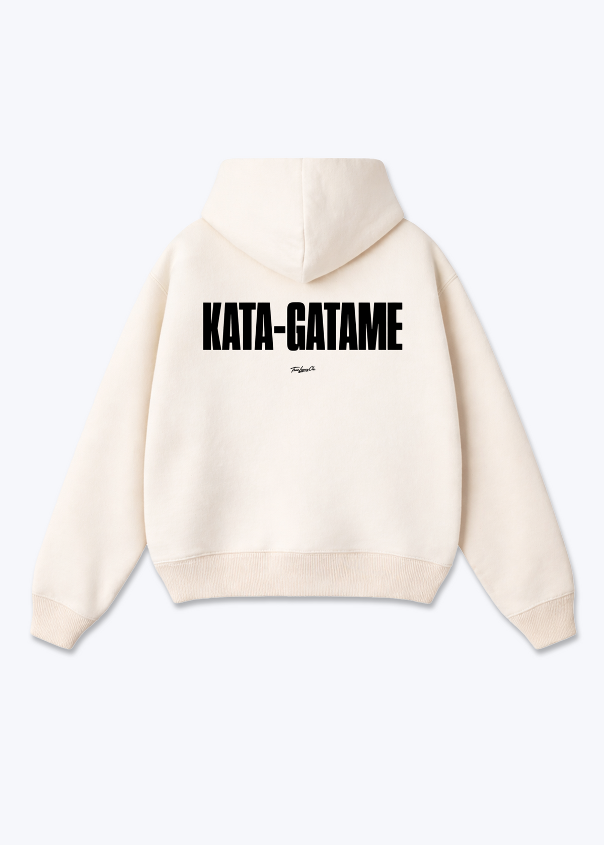 KATA-GATAME - Oversized Hoodie - Beige Back (Designed)
