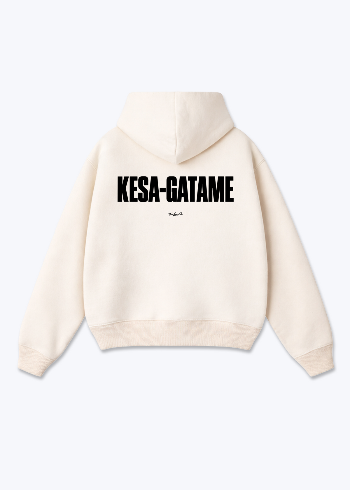 KESA-GATAME - Oversized Hoodie - Beige Back (Designed)