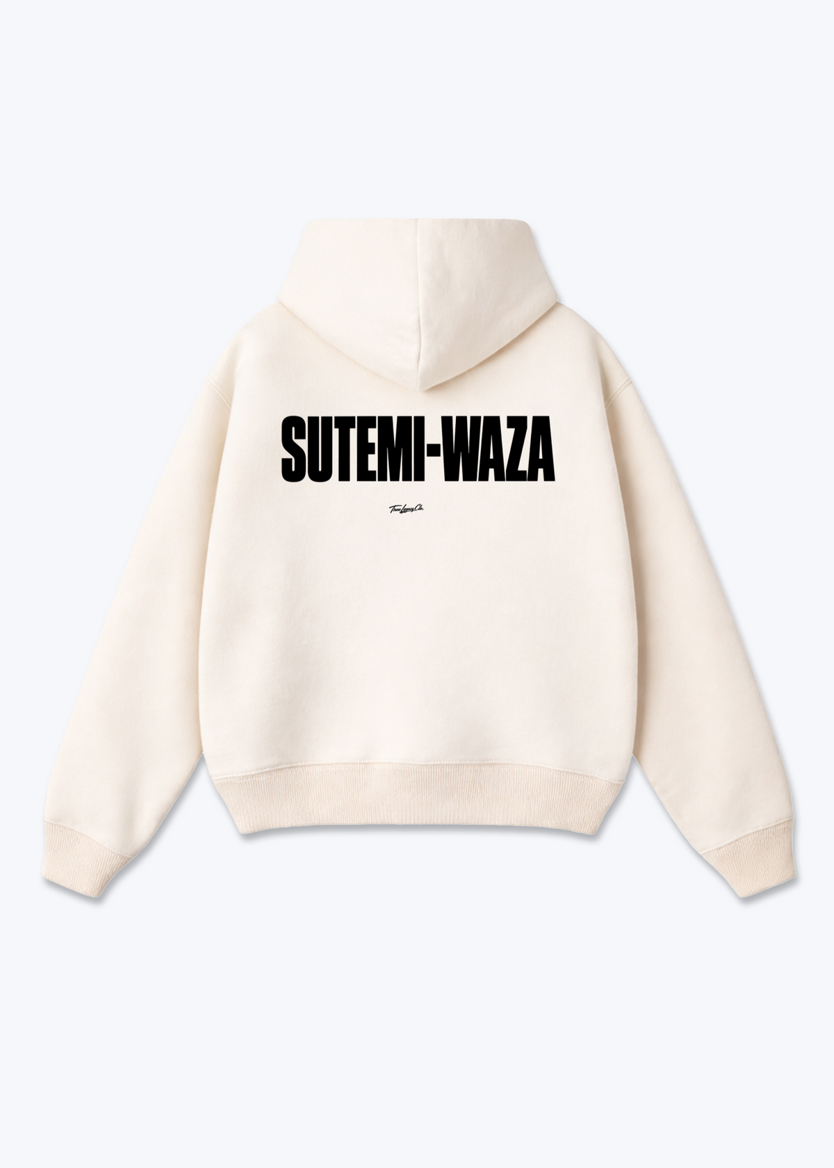 SUTEMI-WAZA - Oversized Hoodie - Beige Back (Designed)