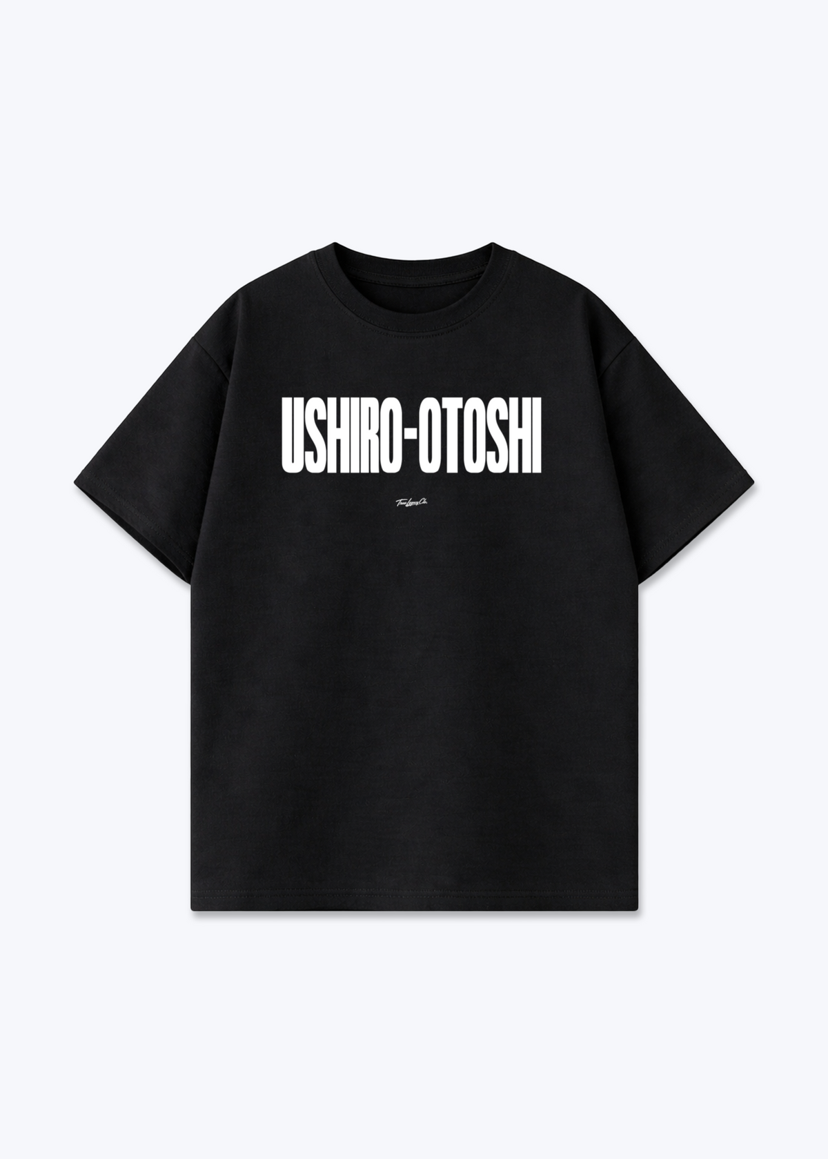 USHIRO-OTOSHI - Oversized Shirt - Black Front (Designed)