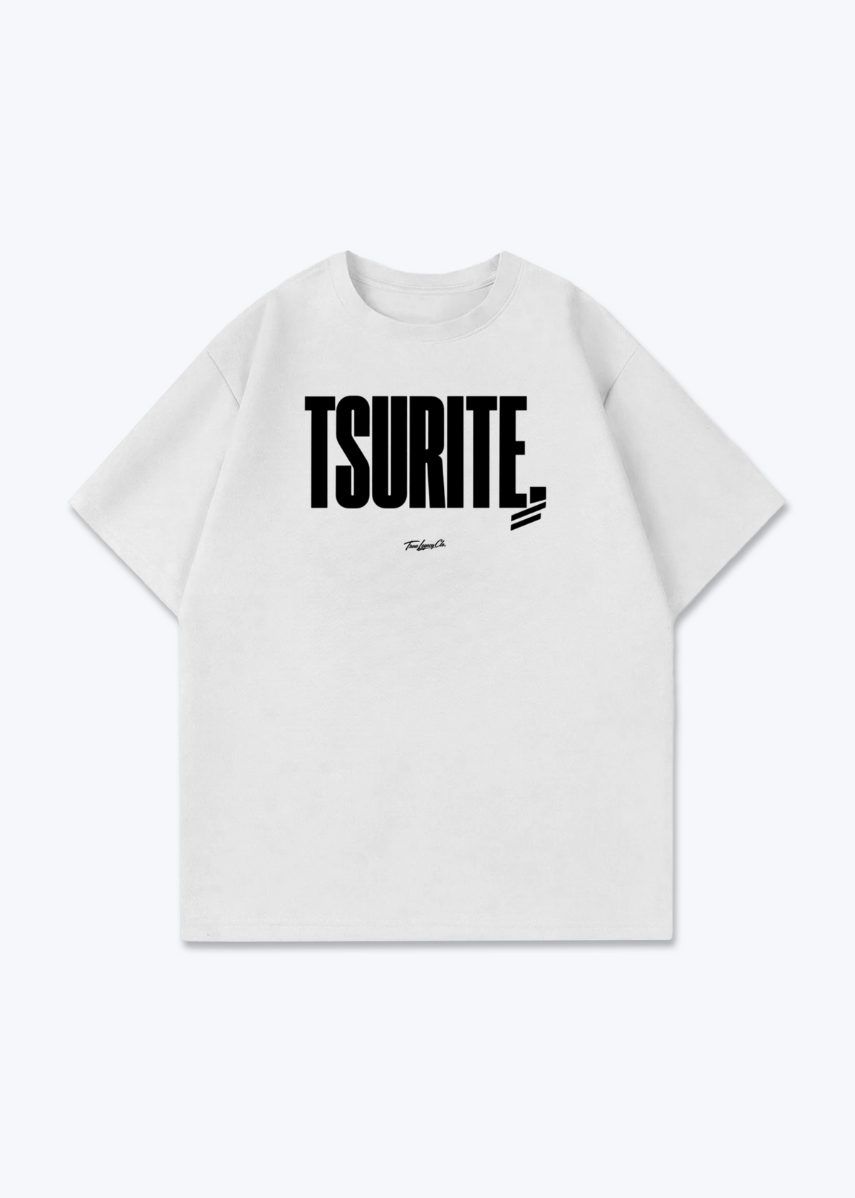 TSURITE - Oversized Shirt - White Front (Designed)