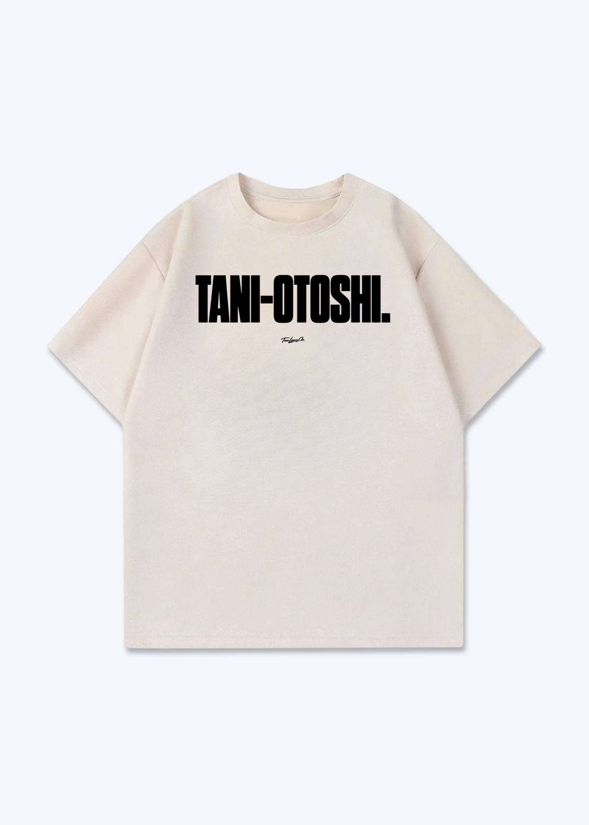 TANI-OTOSHI - Oversized Shirt - Beige Front (Designed)