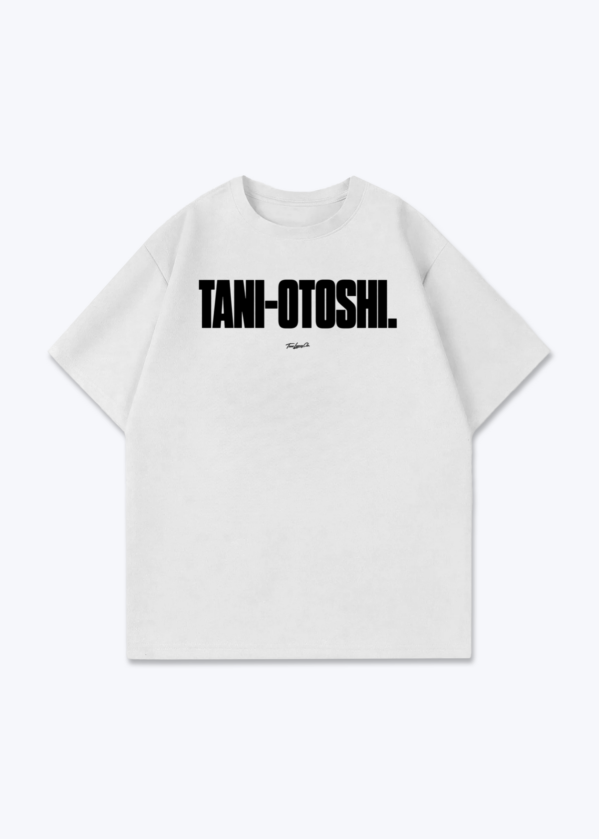 TANI-OTOSHI - Oversized Shirt - White Front (Designed)