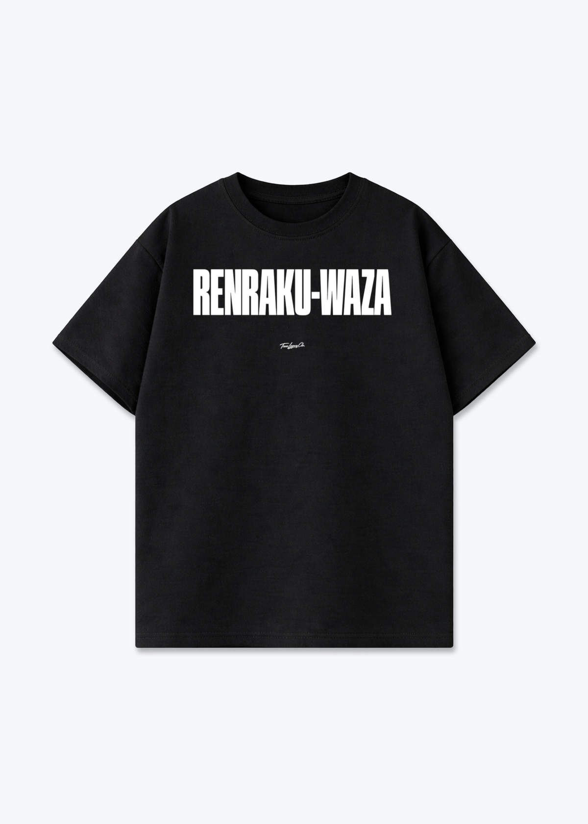 RENRAKU-WAZA - Oversized Shirt - Black Front (Designed)
