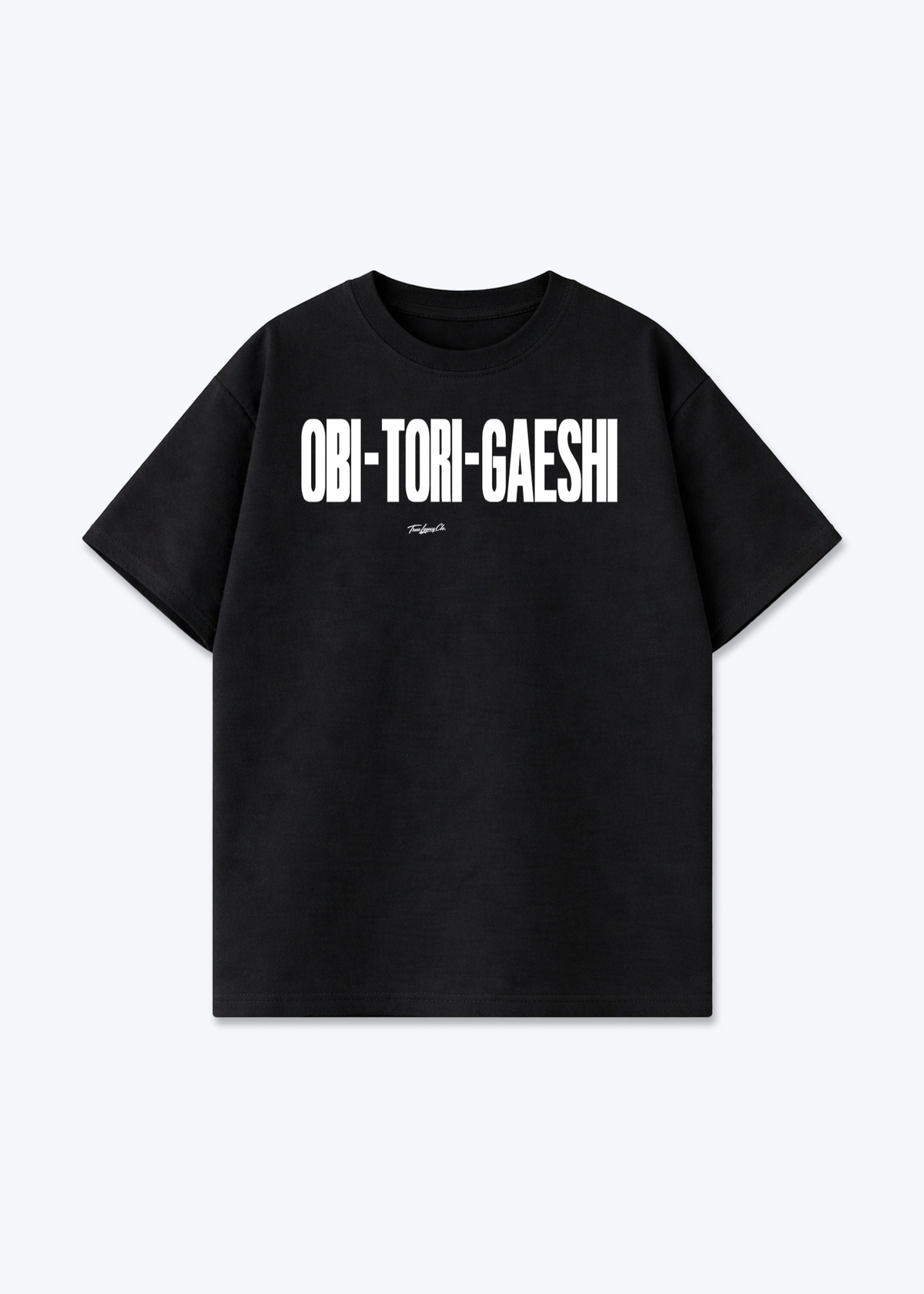 OBI-TORI-GAESHI - Oversized Shirt - Black Front (Designed)