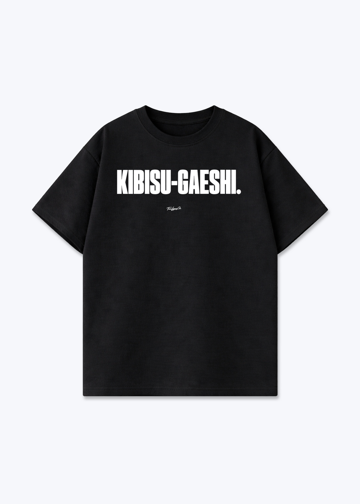 KIBISU-GAESHI - Oversized Shirt - Black Front (Designed)