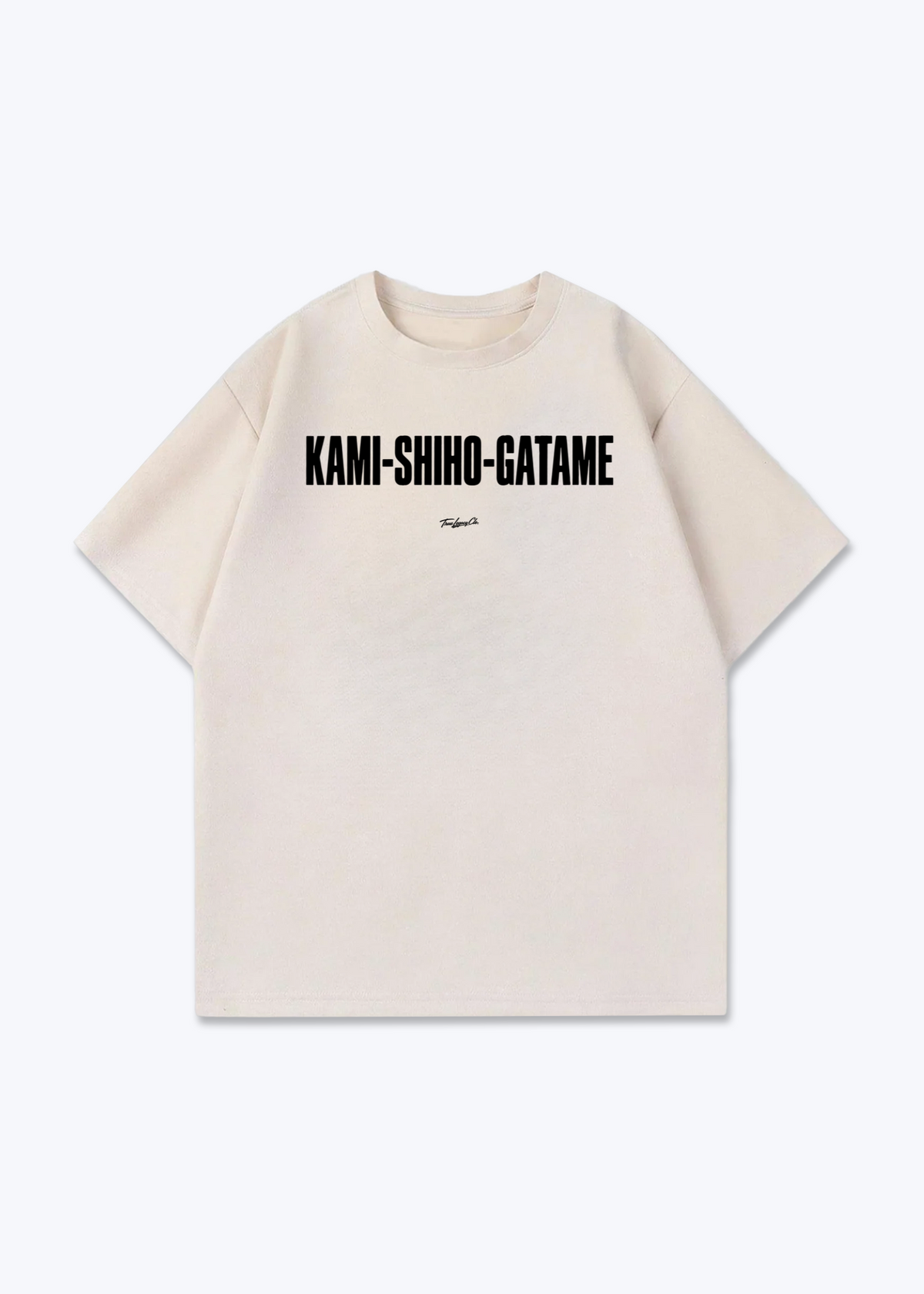 KAMI-SHIHO-GATAME - Oversized Shirt - Beige Front (Designed)