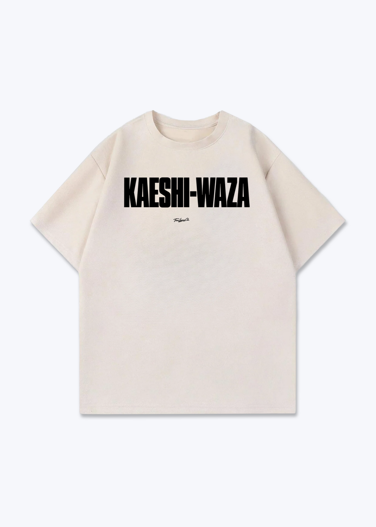 KAESHI-WAZA - Oversized Shirt - Beige Front (Designed)