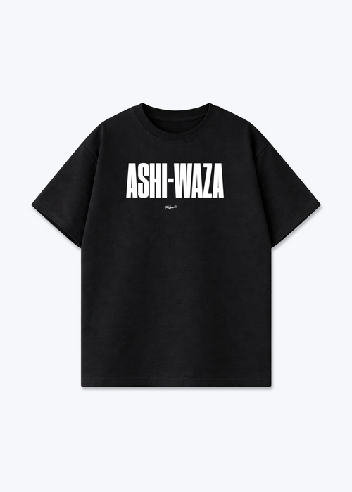 ASHI-WAZA - Oversized Shirt - Black Front (Designed)