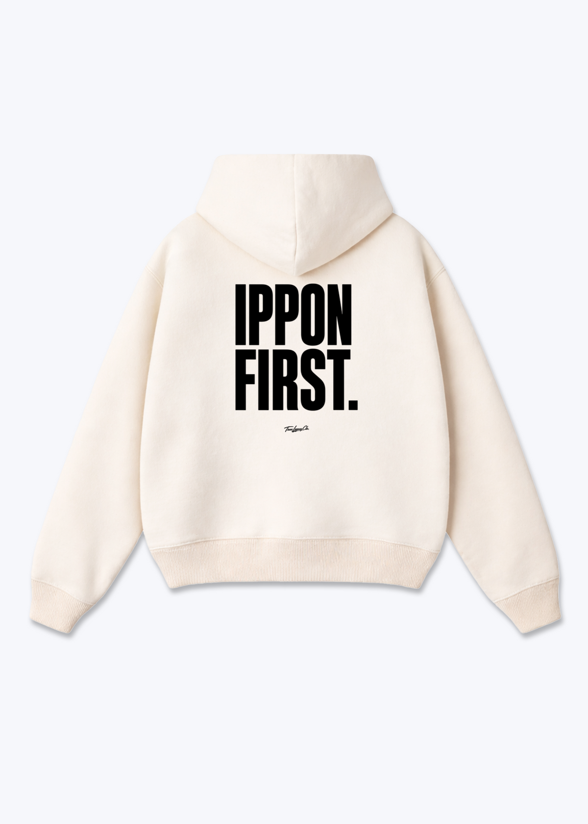 IPPON FIRST - Oversized Hoodie - Beige Back (Designed)